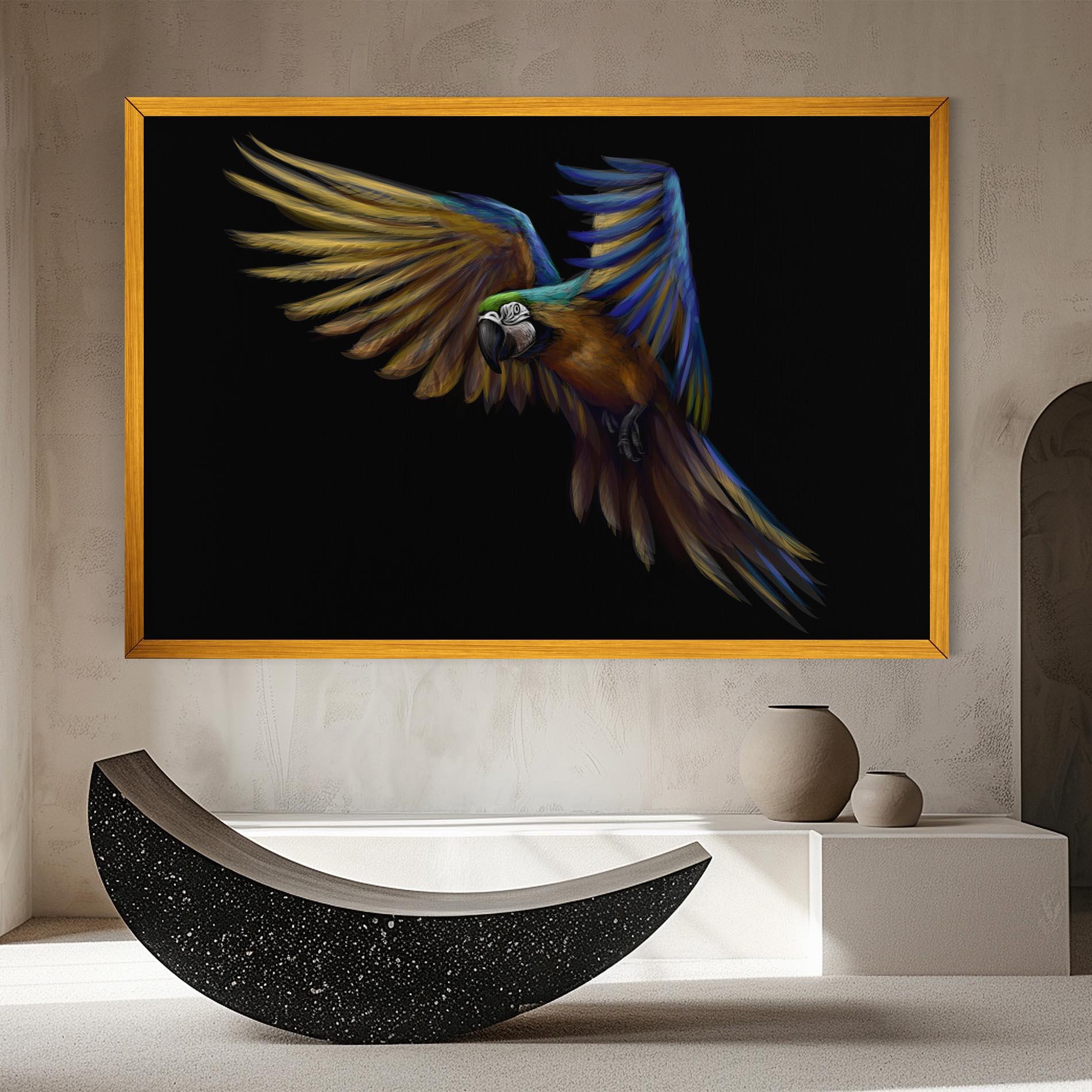 Vászonkép Parrot Flying mockup 8