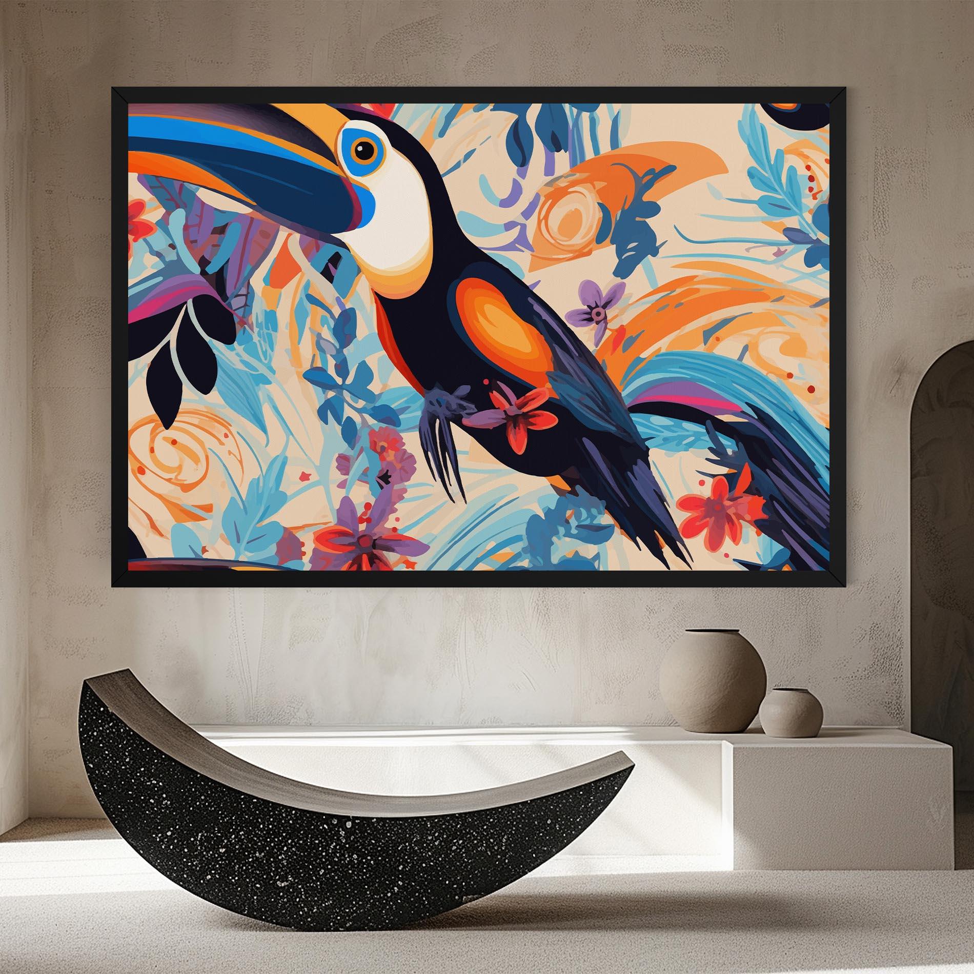 Vászonkép Colorful Toucan mockup 8