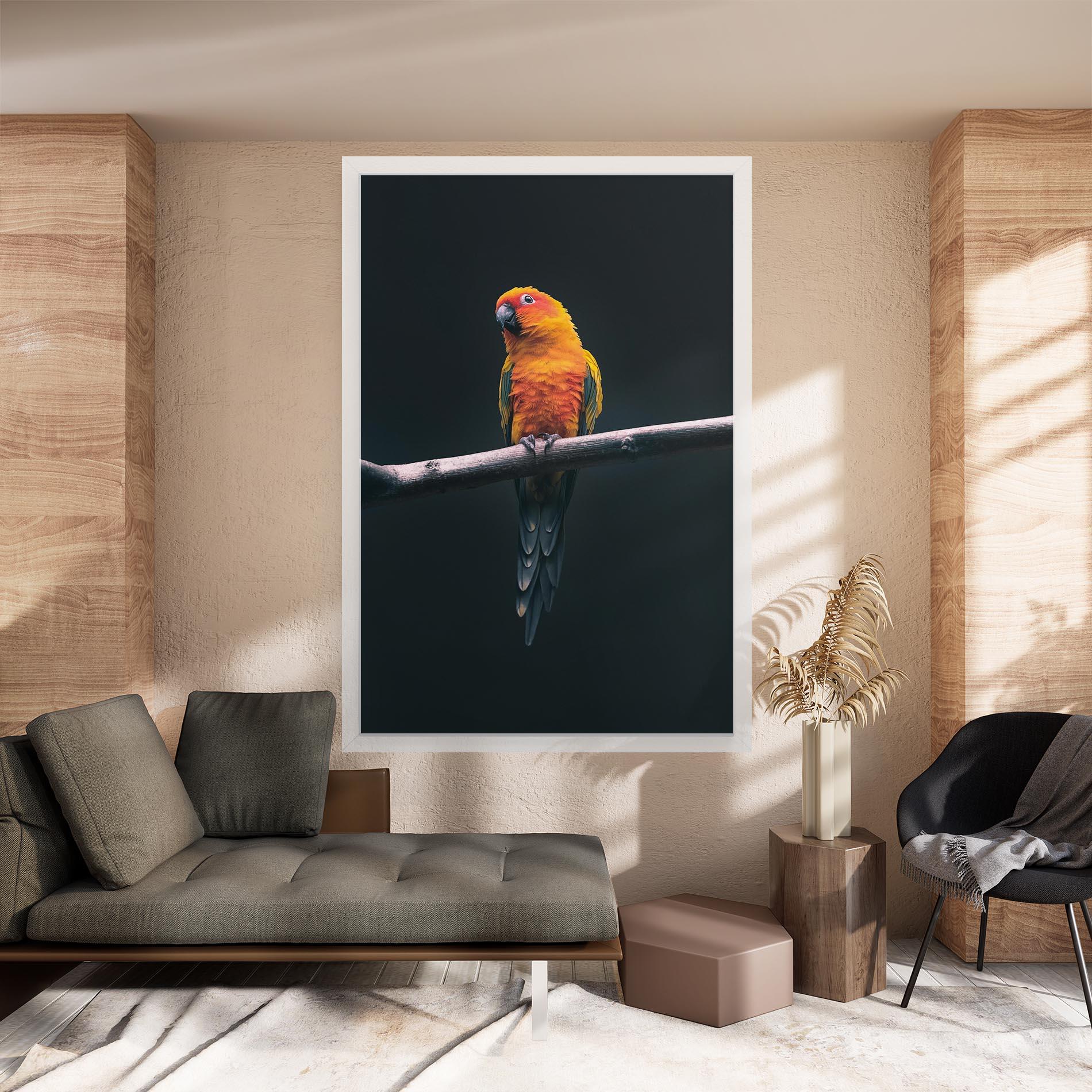 Vászonkép Fire Parrot mockup 8