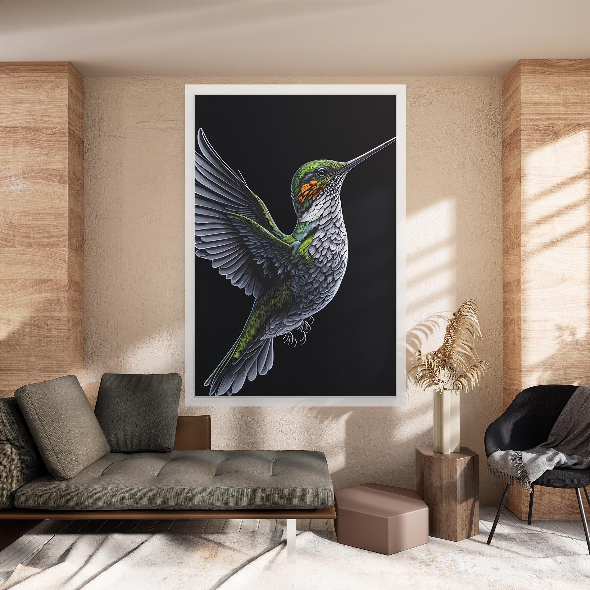 Vászonkép Hummingbird mockup 8