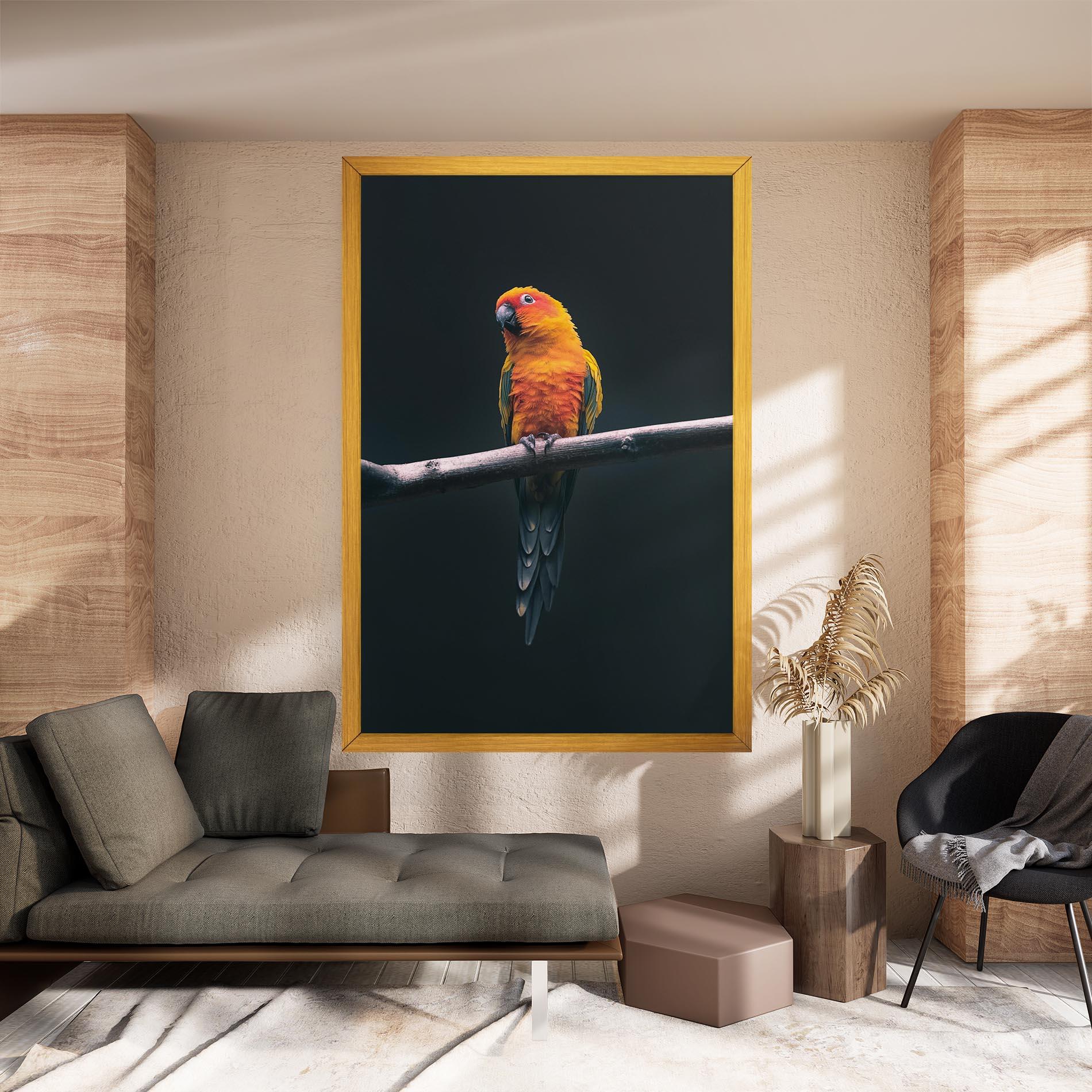 Vászonkép Fire Parrot mockup 8