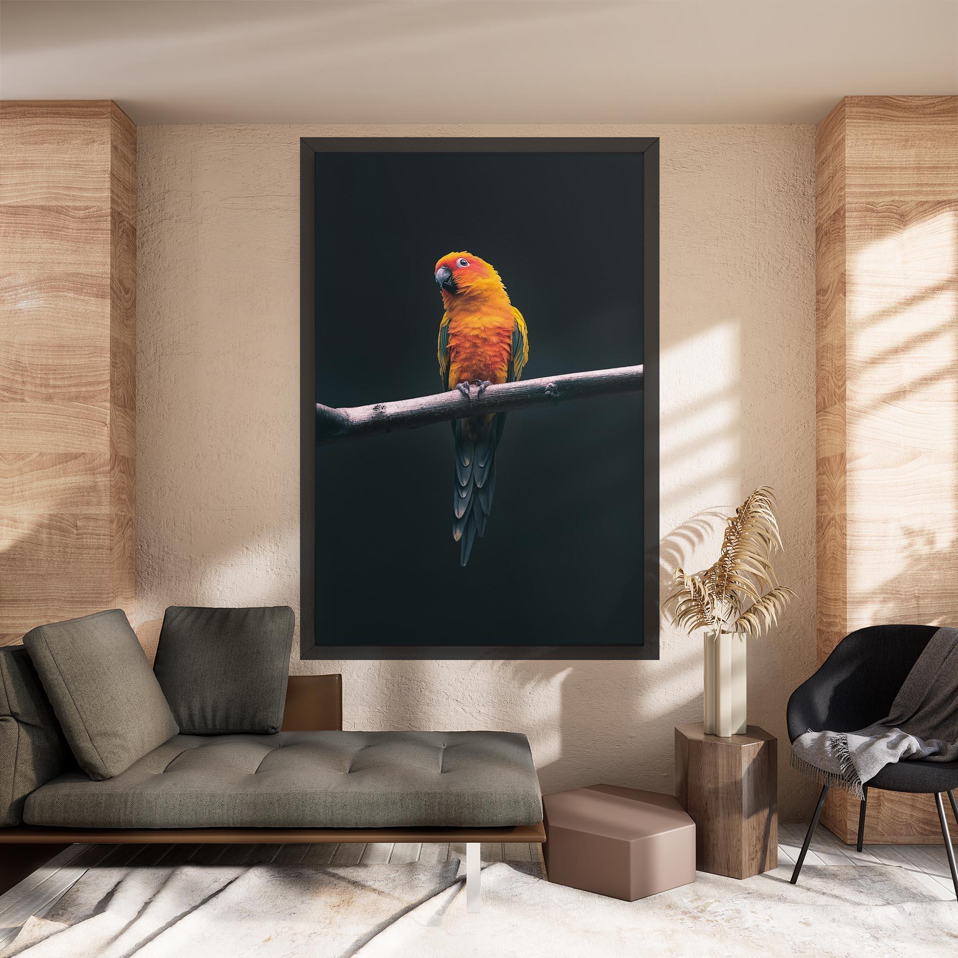 Vászonkép Fire Parrot mockup 8