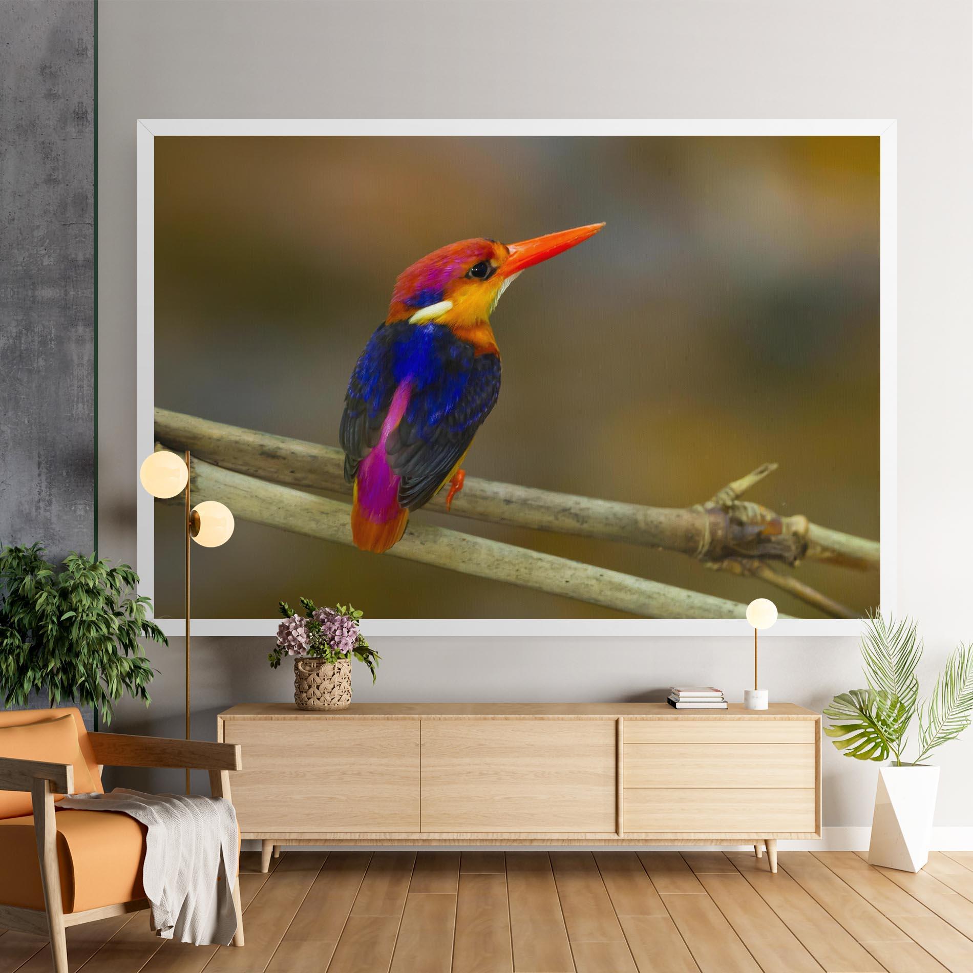 Vászonkép Colorful Bird mockup 9