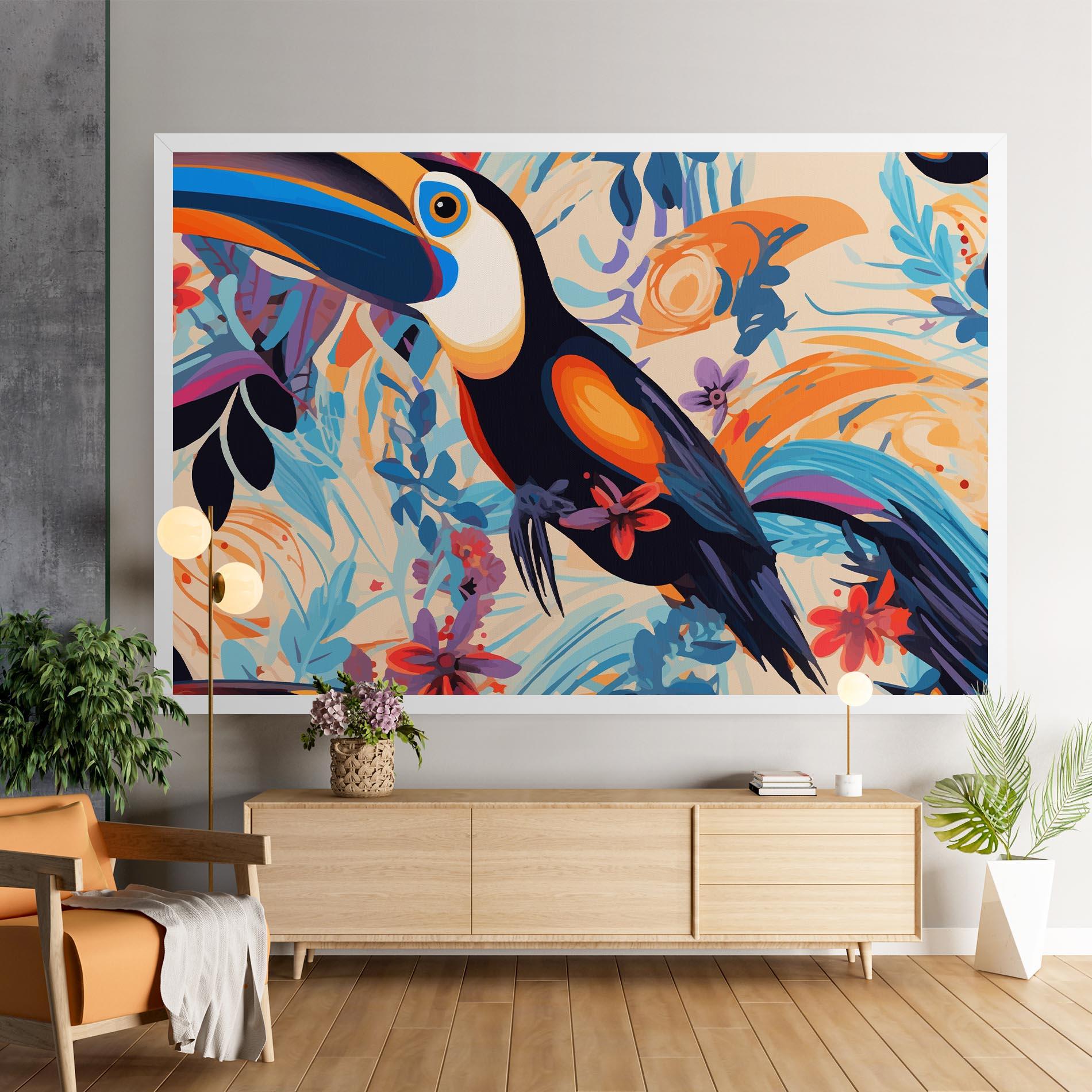 Vászonkép Colorful Toucan mockup 9