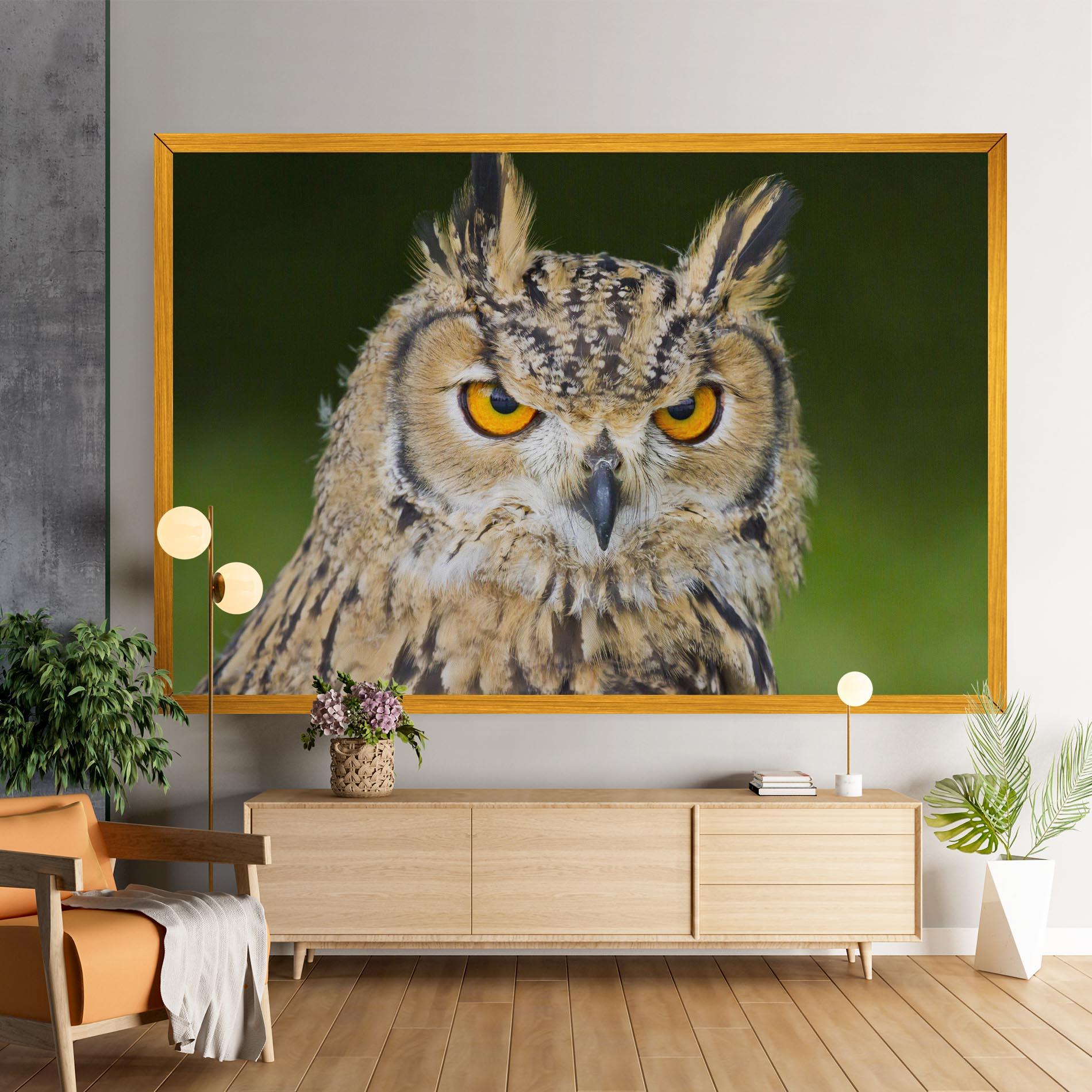 Vászonkép Angry Owl mockup 9