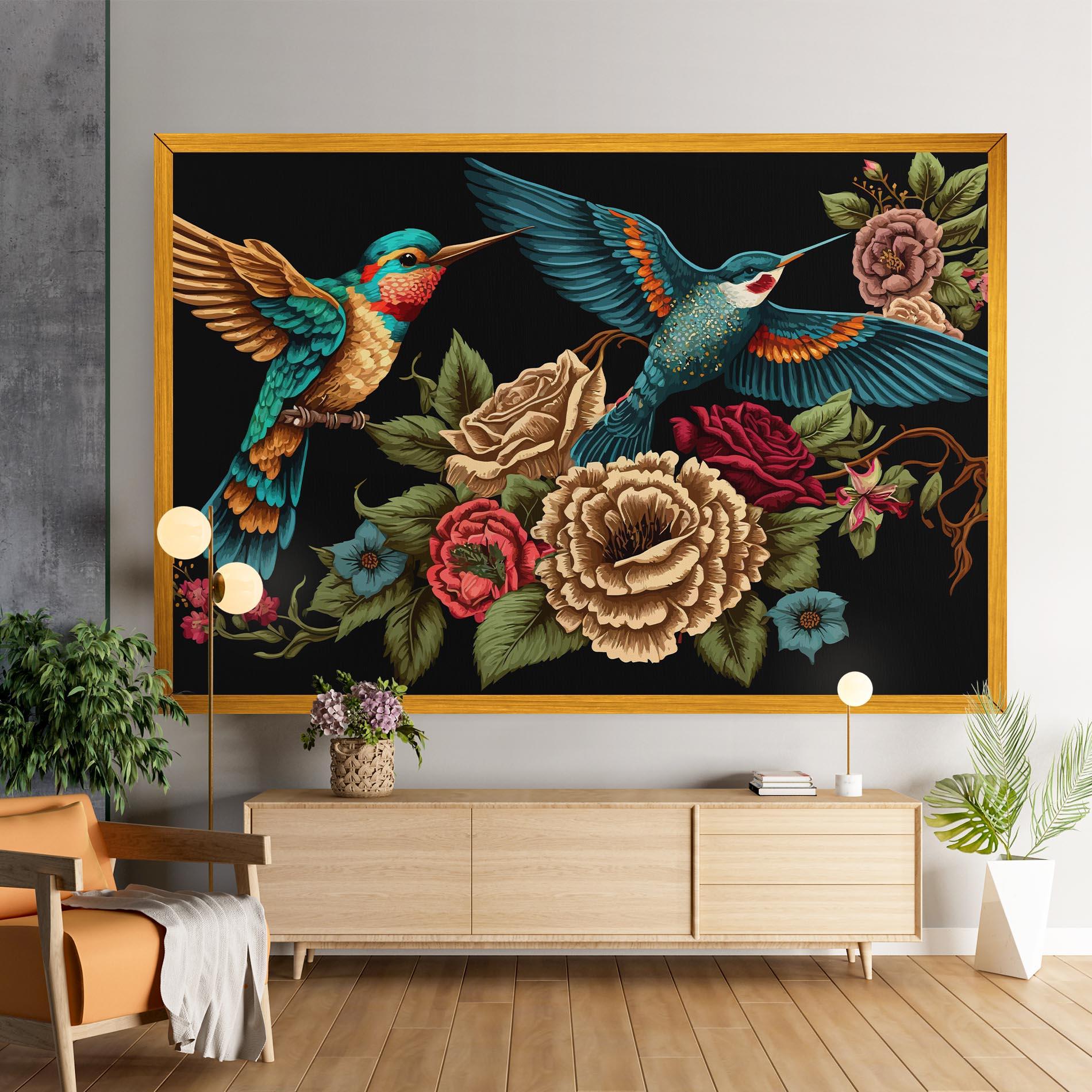 Vászonkép Blue Birds mockup 9