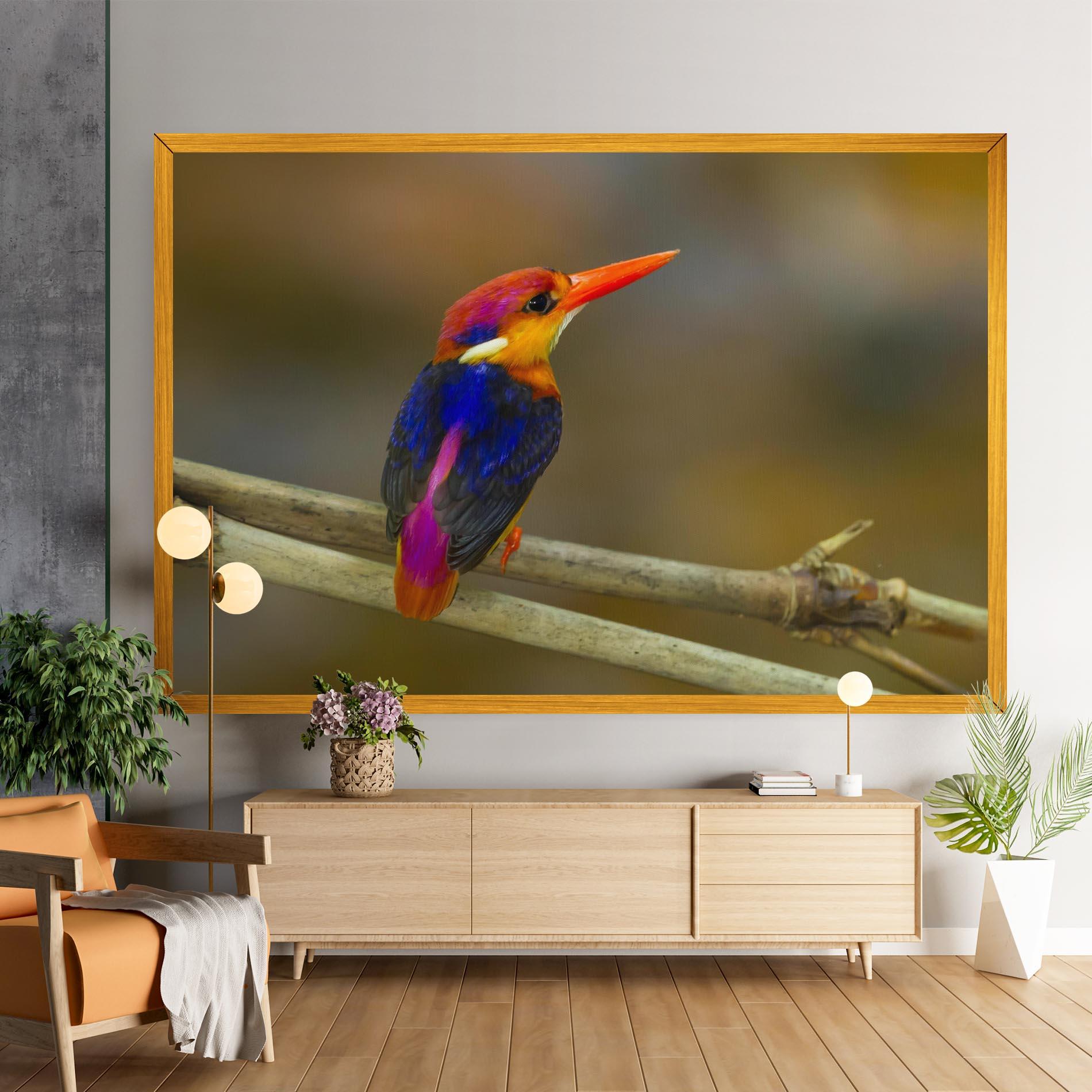 Vászonkép Colorful Bird mockup 9