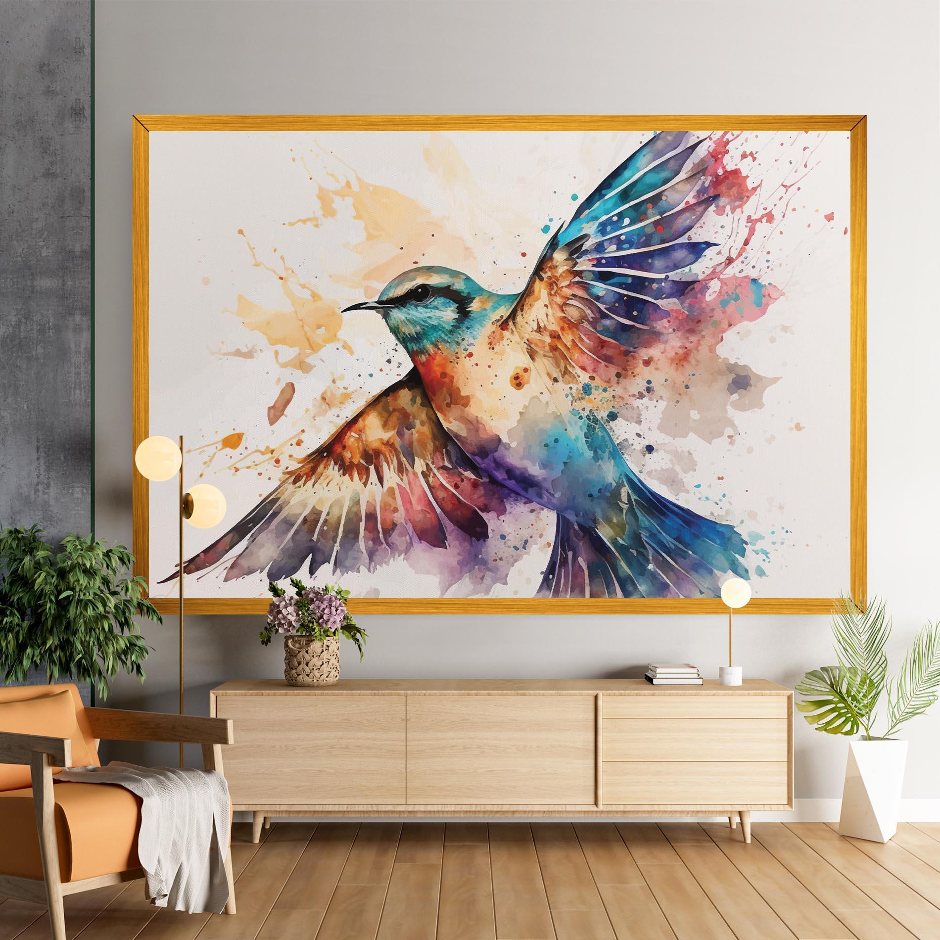 Vászonkép Painted Wings Bird mockup 9