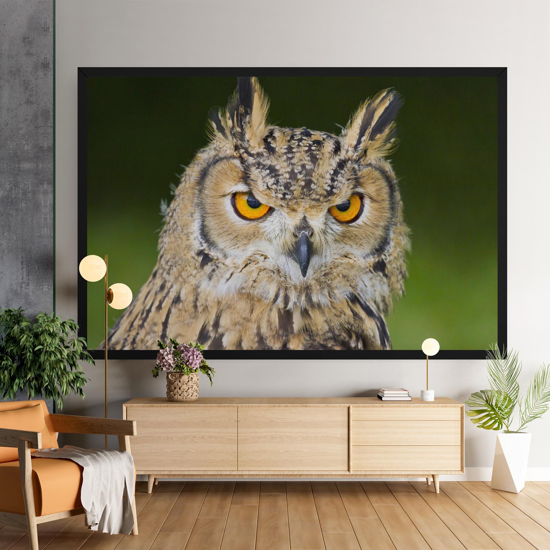Vászonkép Angry Owl mockup 9