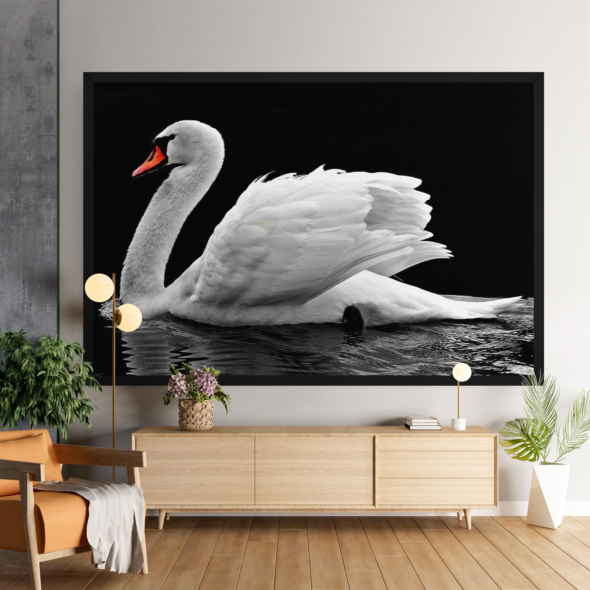 Black And White Swan mockup 9