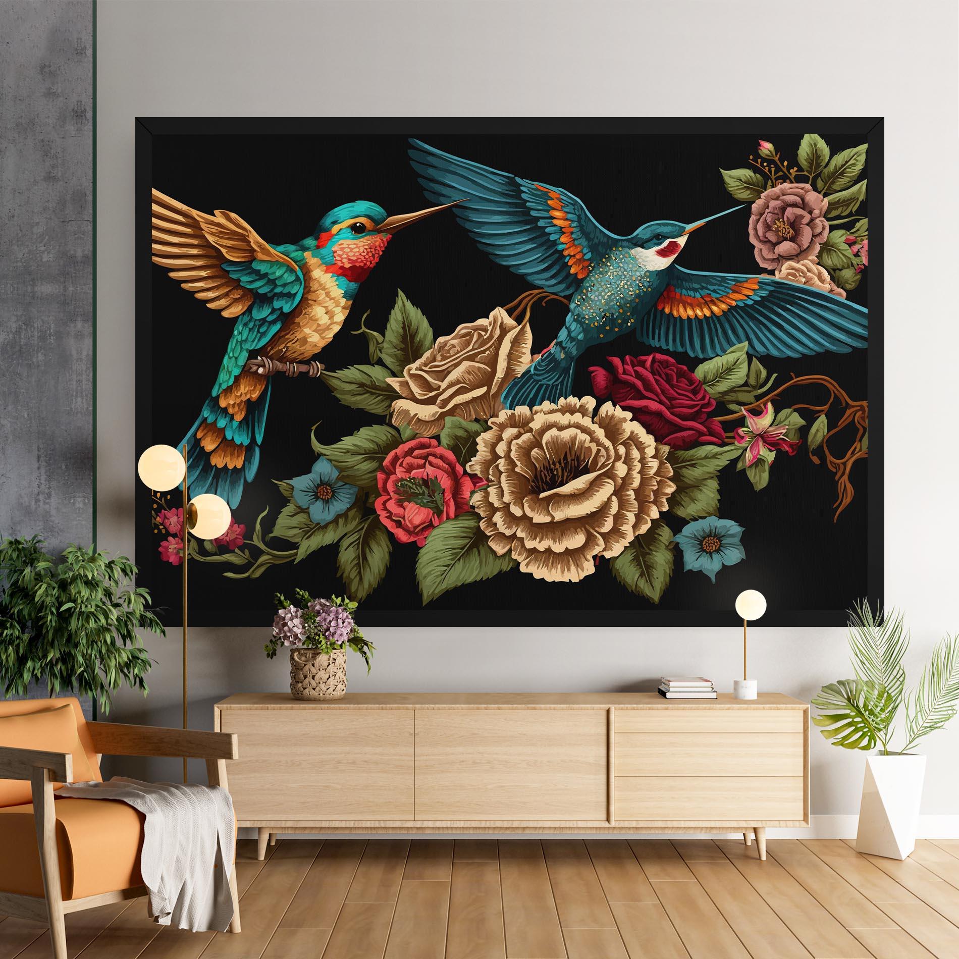 Vászonkép Blue Birds mockup 9