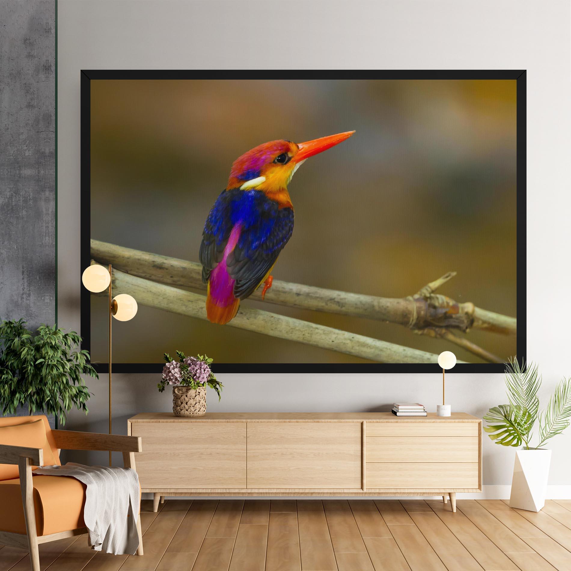 Vászonkép Colorful Bird mockup 9