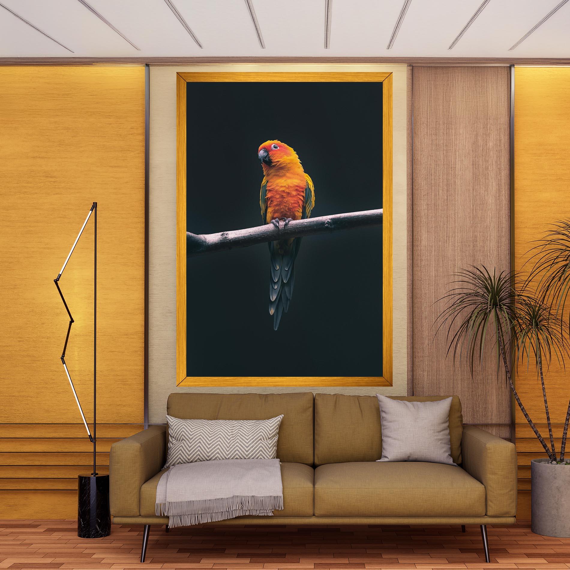Vászonkép Fire Parrot mockup 9