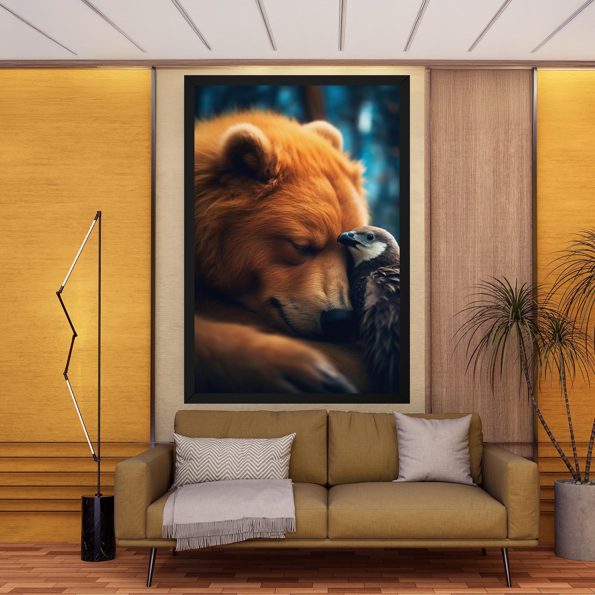 Vászonkép Bear With Eagle mockup 9