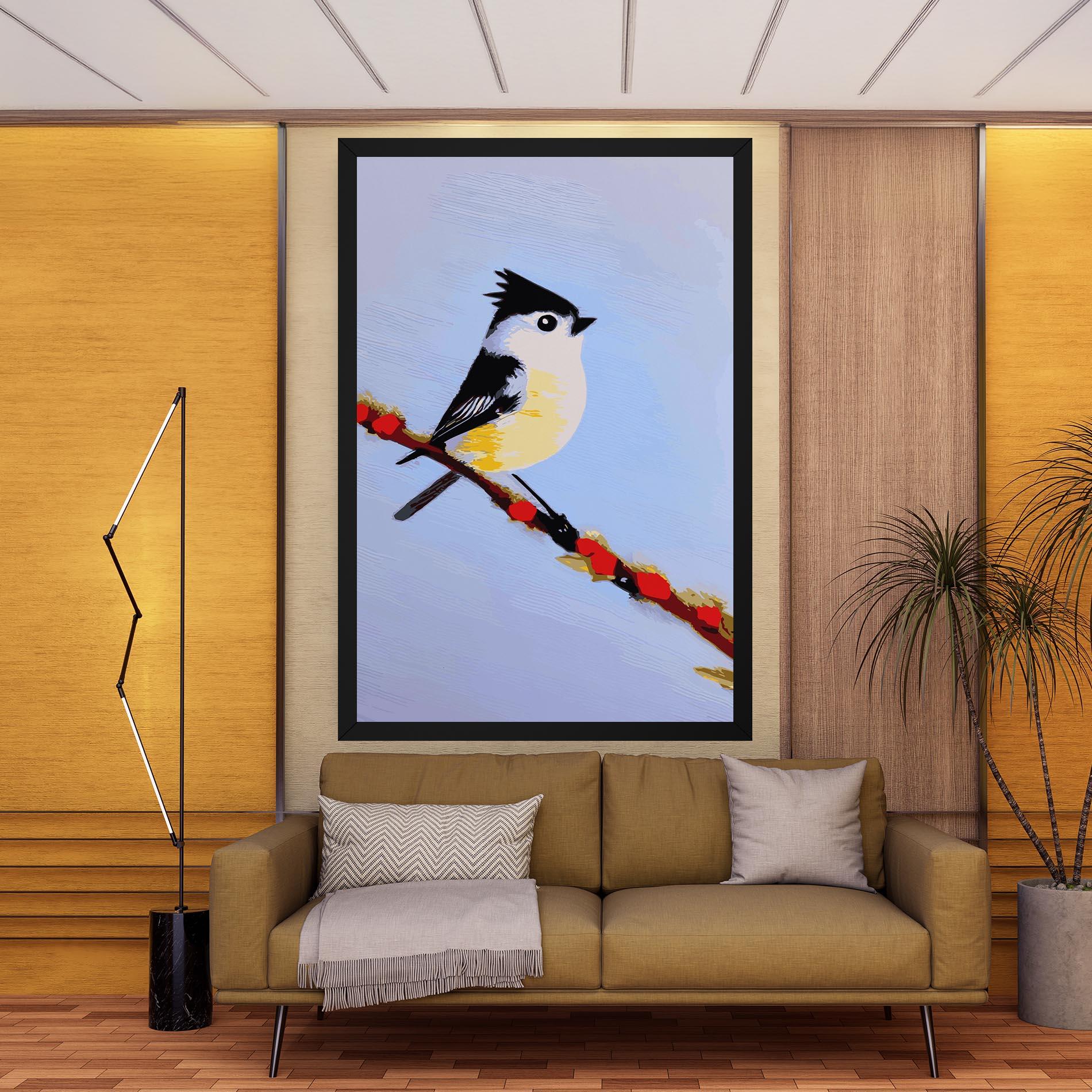 Vászonkép Bird Painting mockup 9
