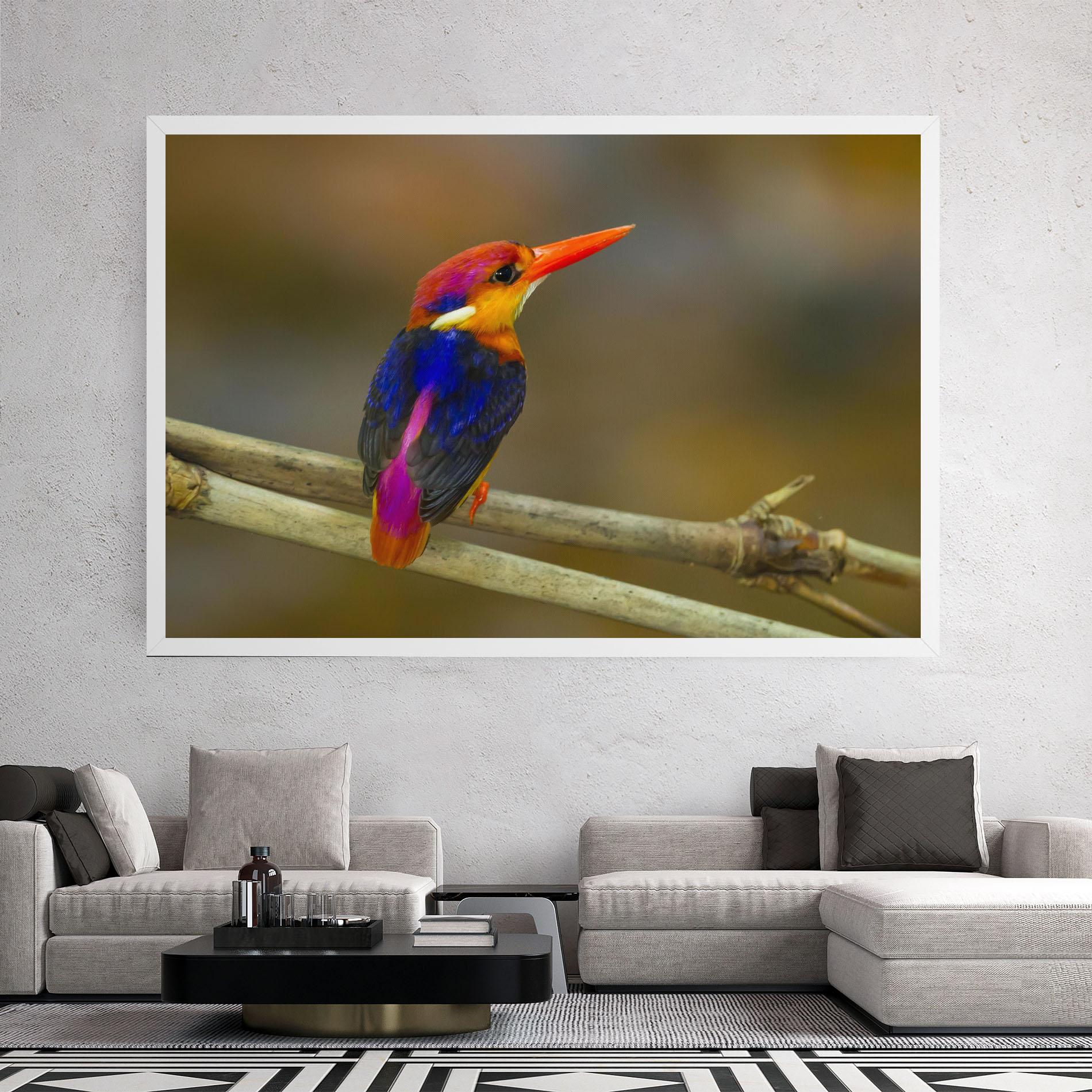 Vászonkép Colorful Bird mockup 2