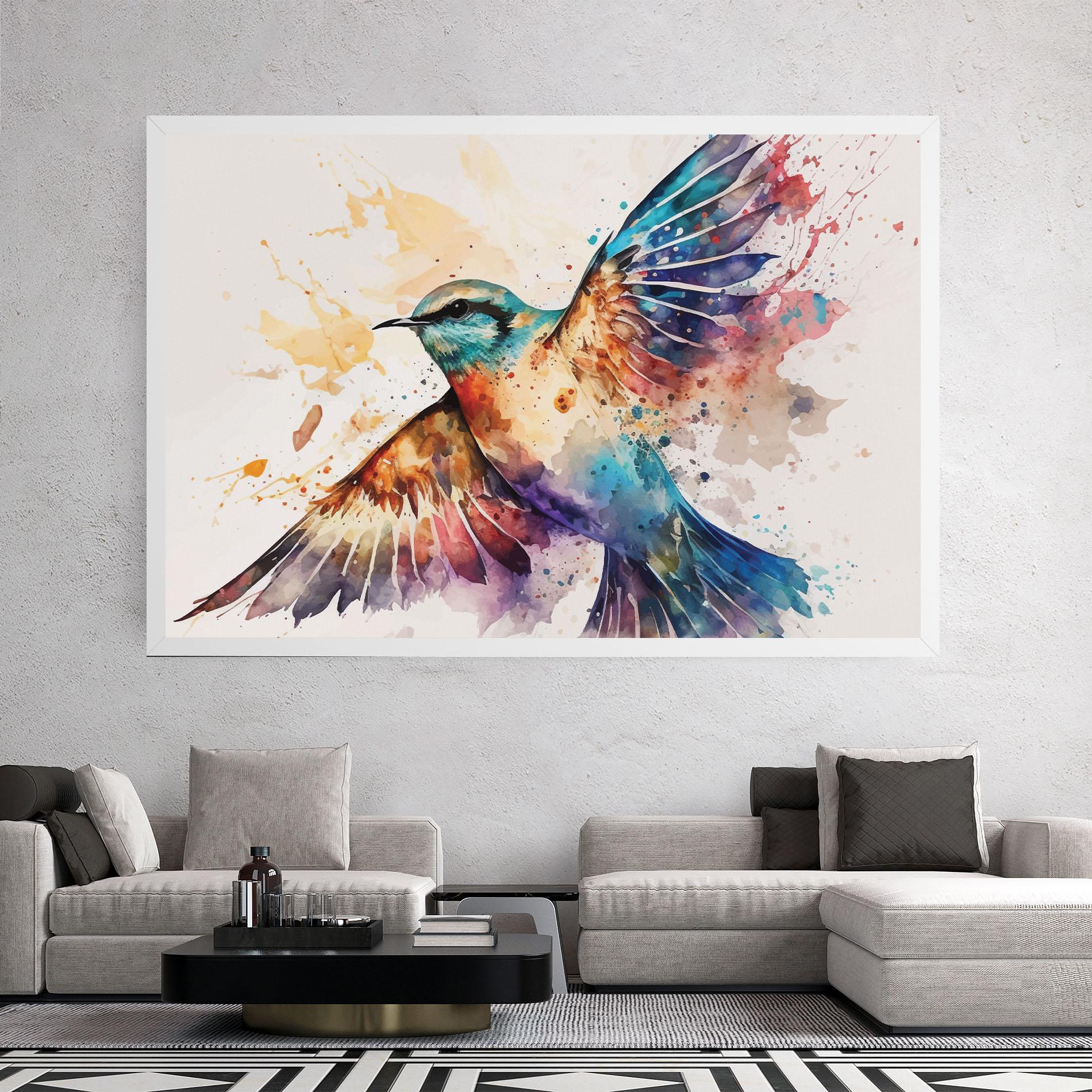 Vászonkép Painted Wings Bird mockup 2