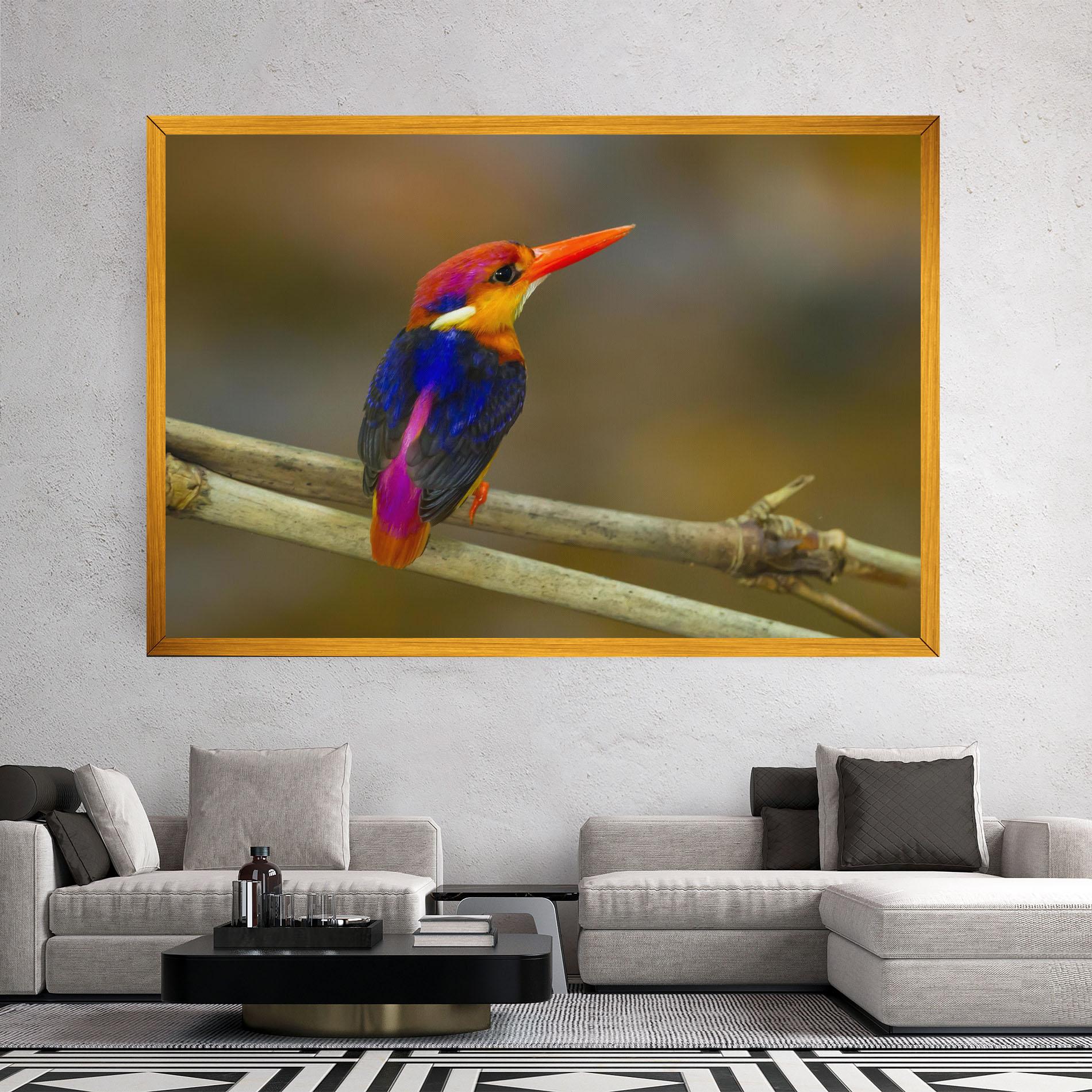 Vászonkép Colorful Bird mockup 2
