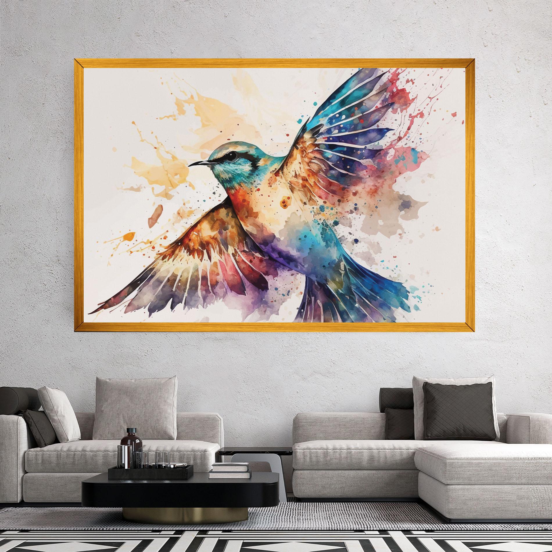 Vászonkép Painted Wings Bird mockup 2