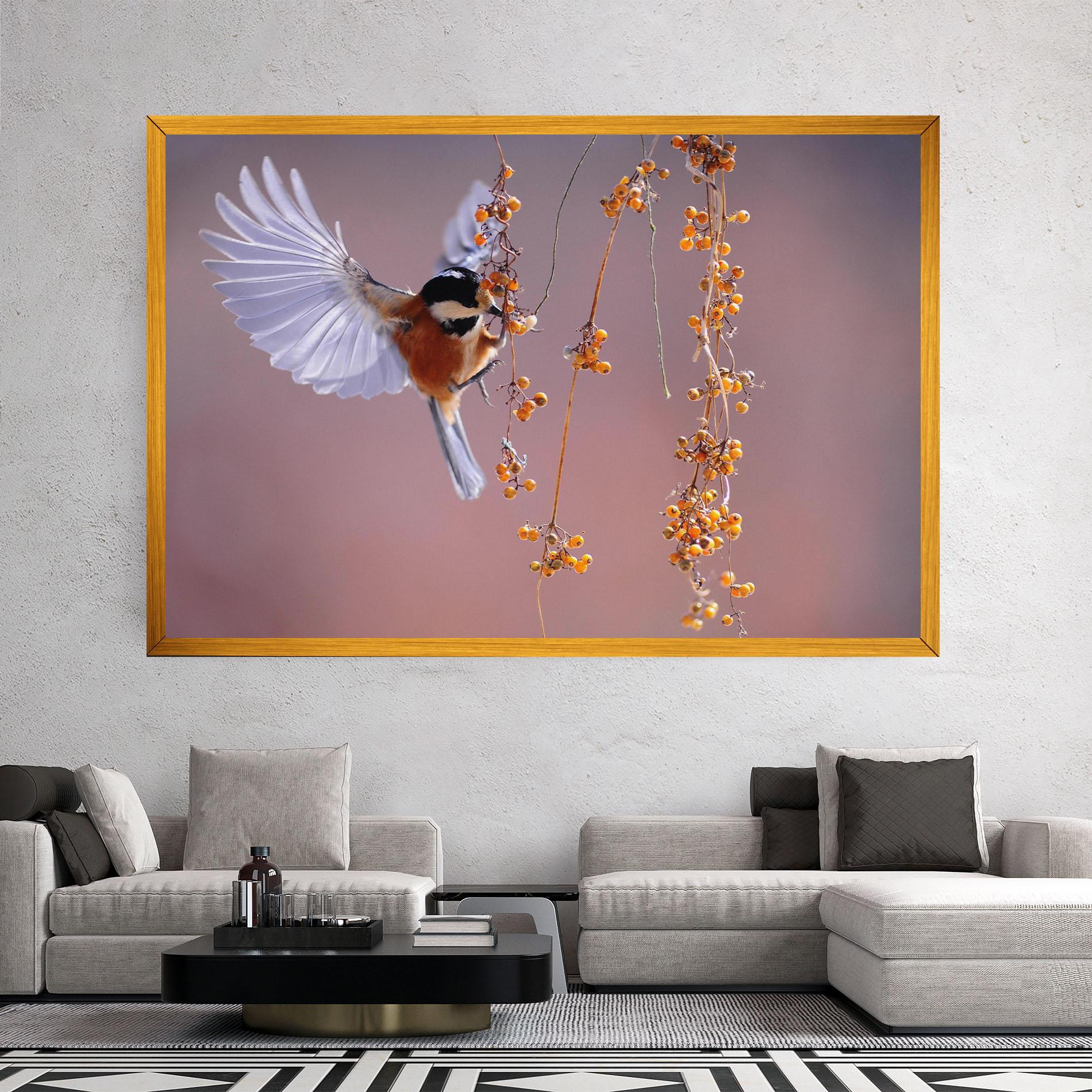 Vászonkép Woodpecker mockup 2