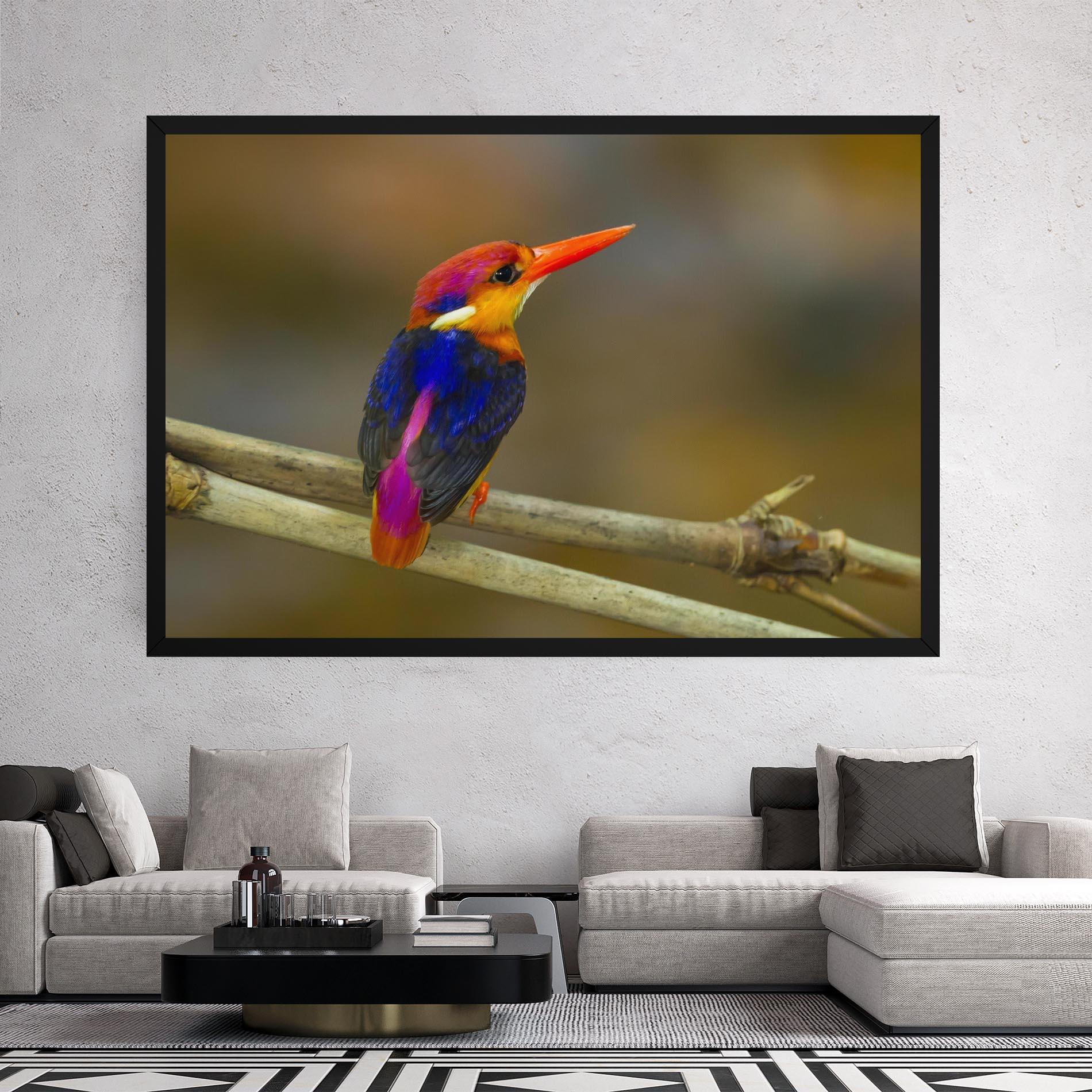 Vászonkép Colorful Bird mockup 2