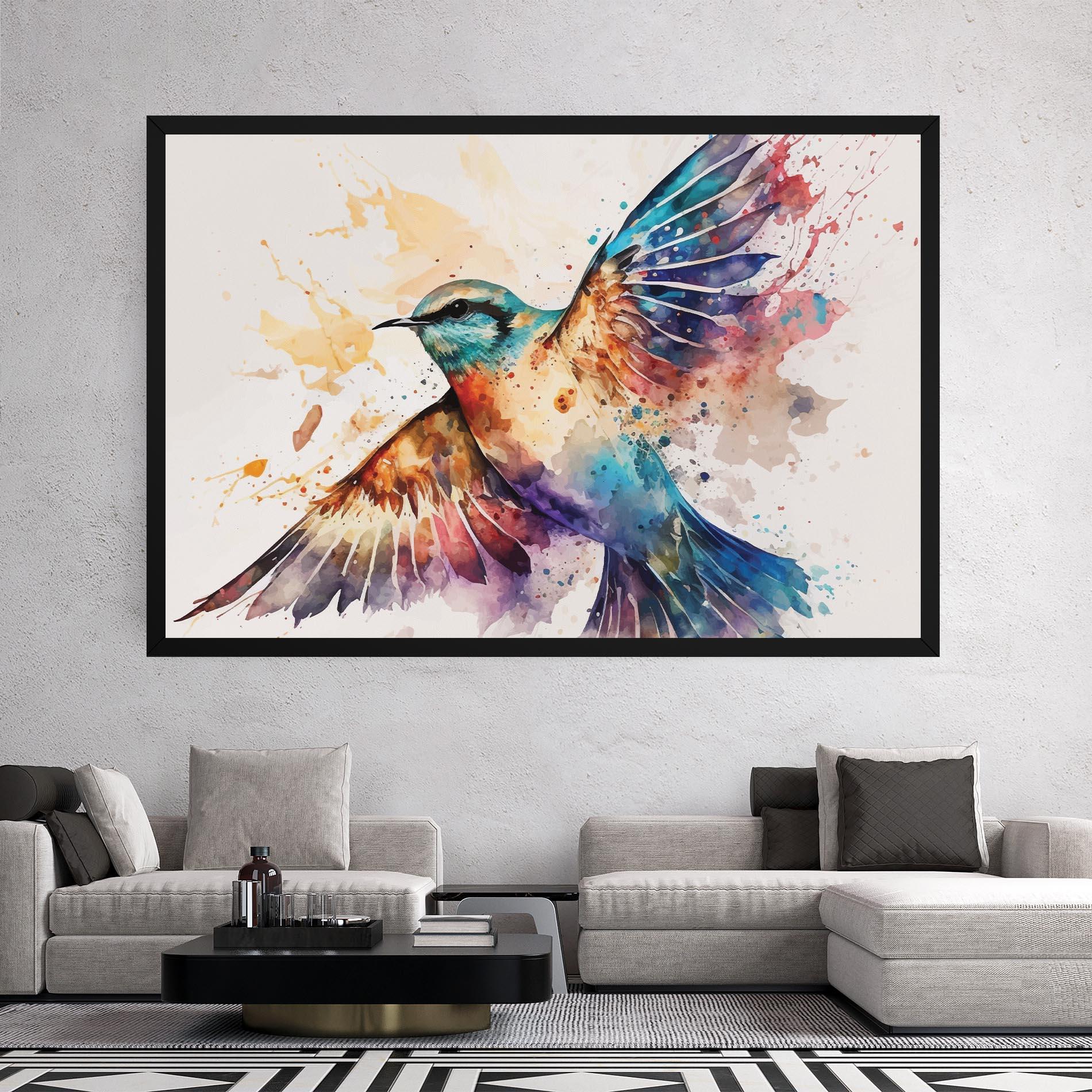 Vászonkép Painted Wings Bird mockup 2