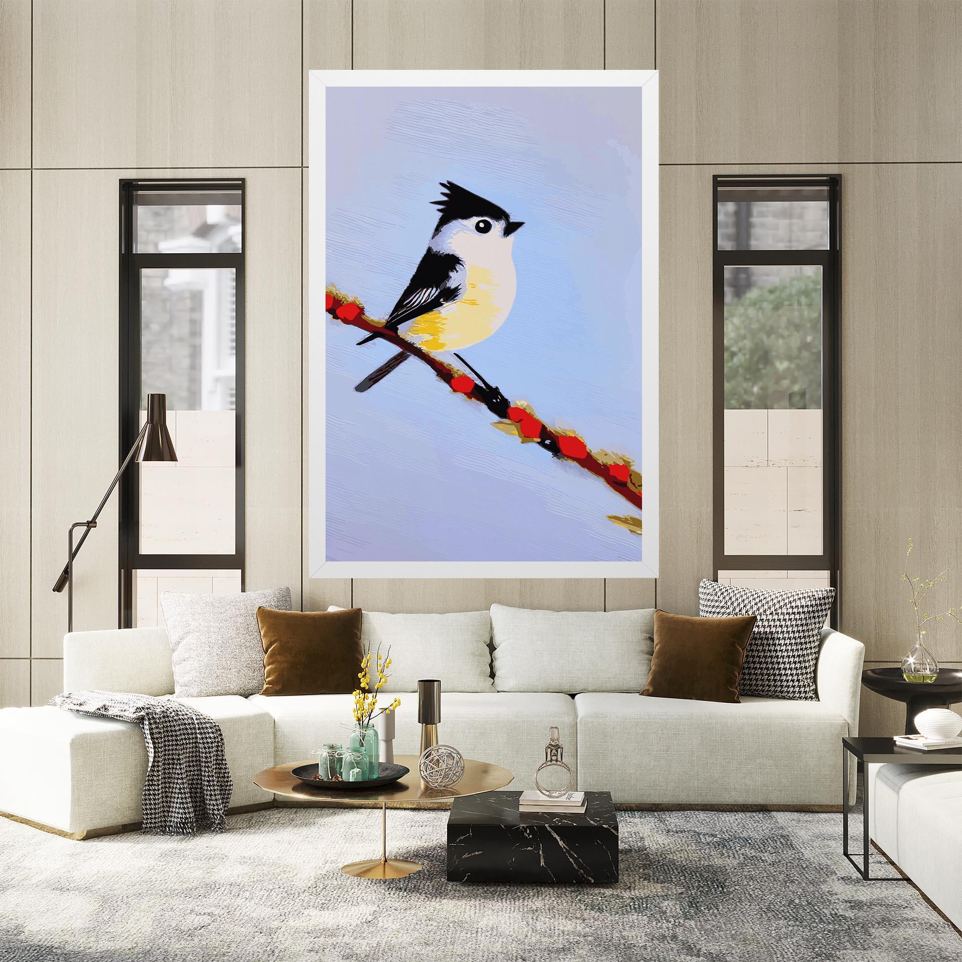Vászonkép Bird Painting mockup 2