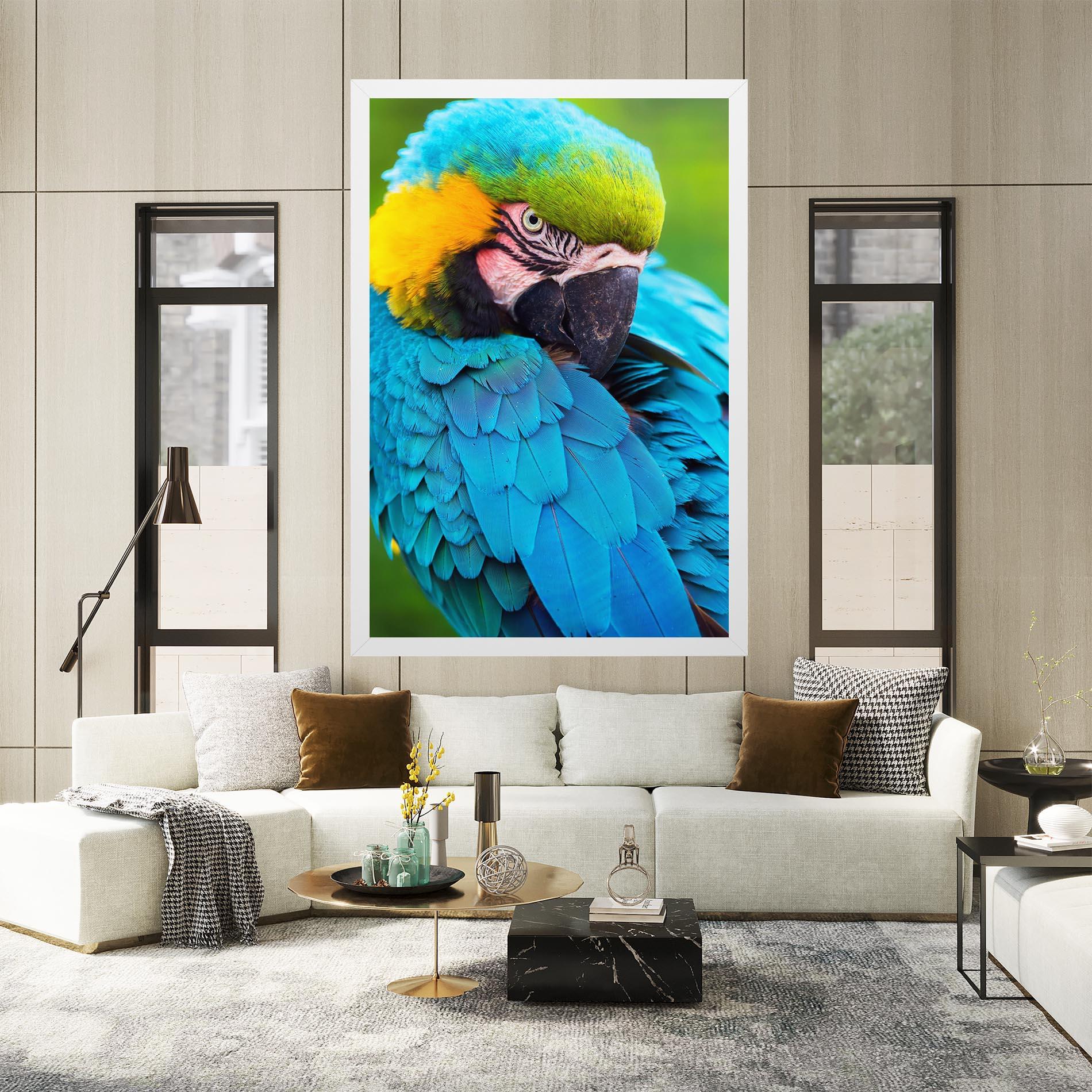 Vászonkép Blue Parrot mockup 2