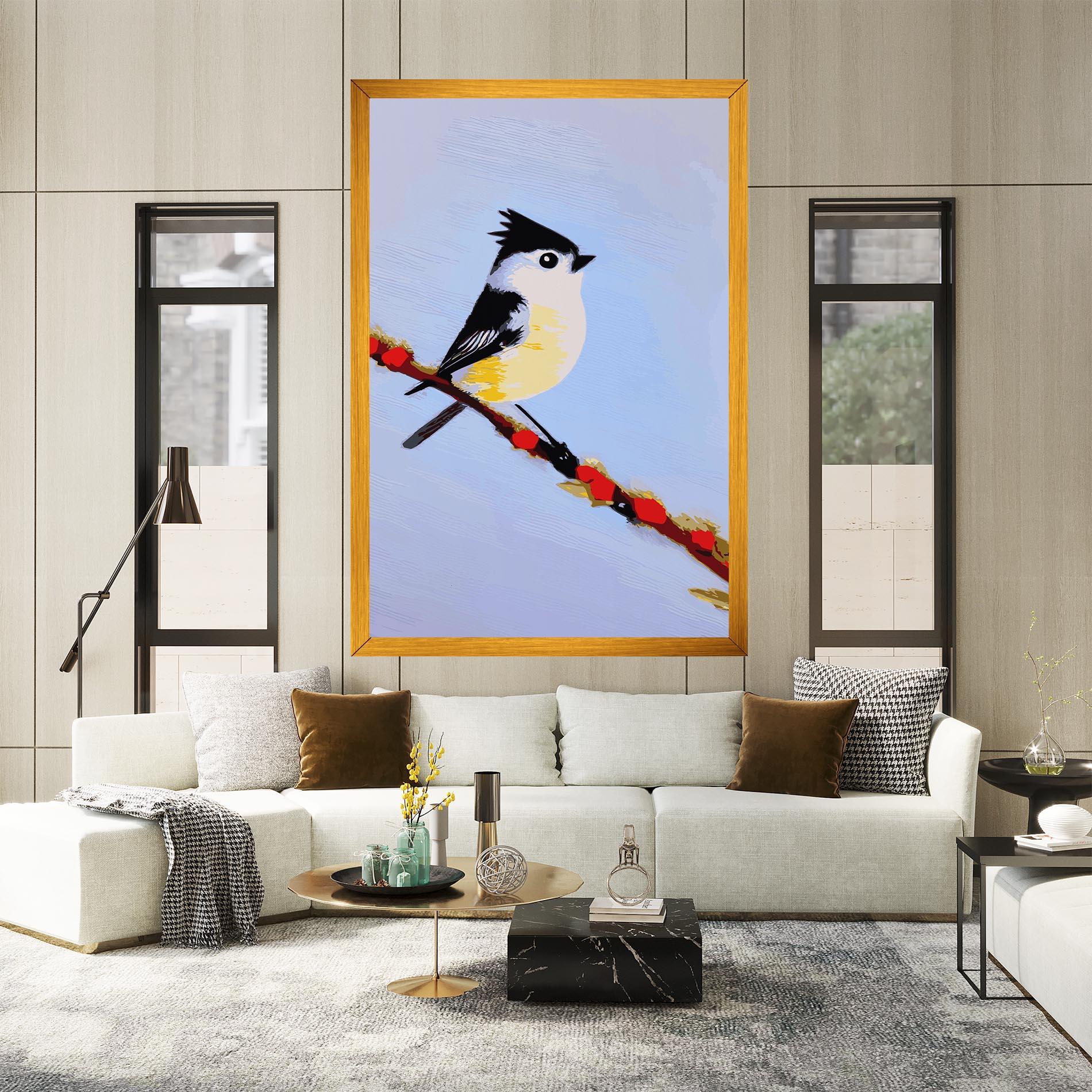 Vászonkép Bird Painting mockup 2