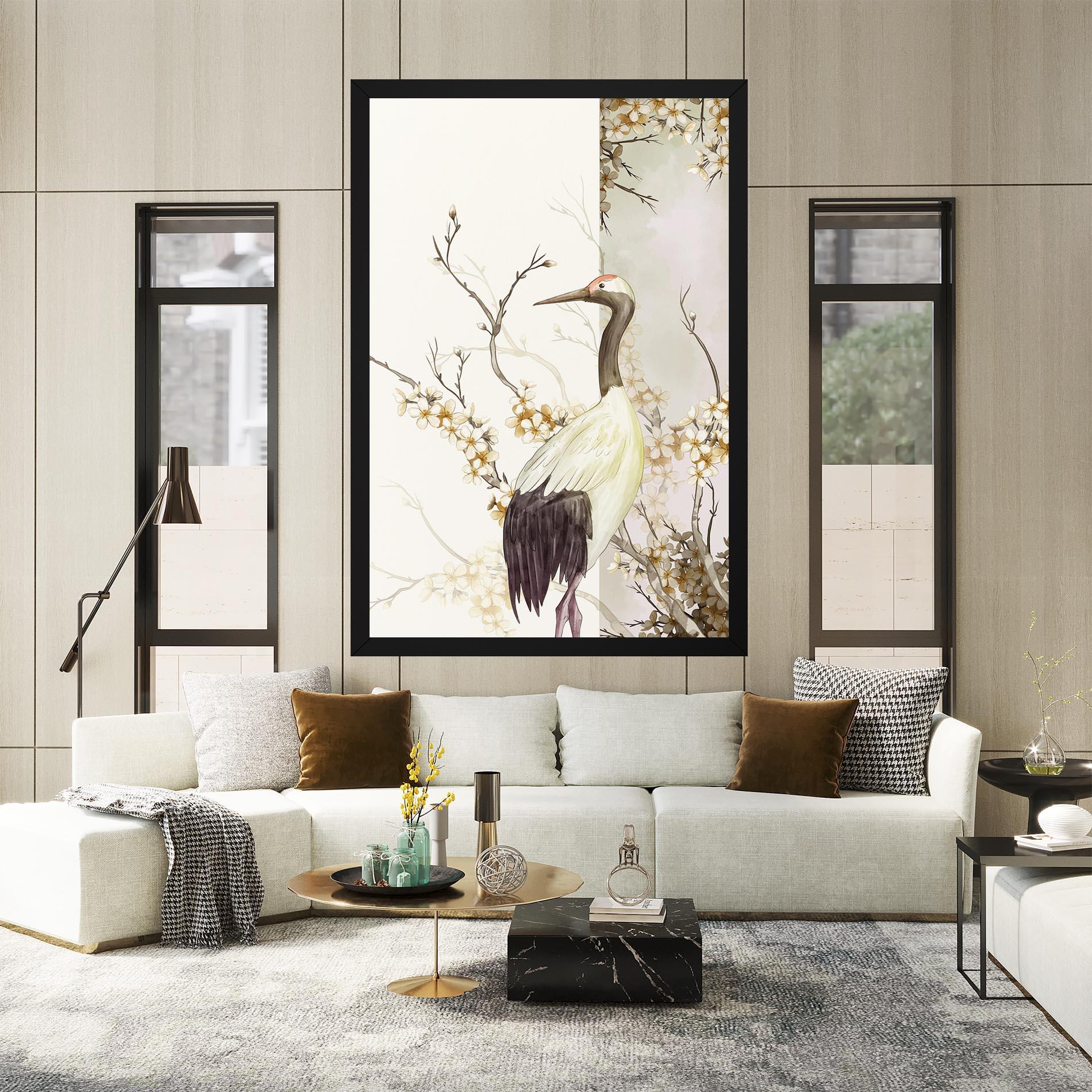 Vászonkép Asian Bird mockup 2