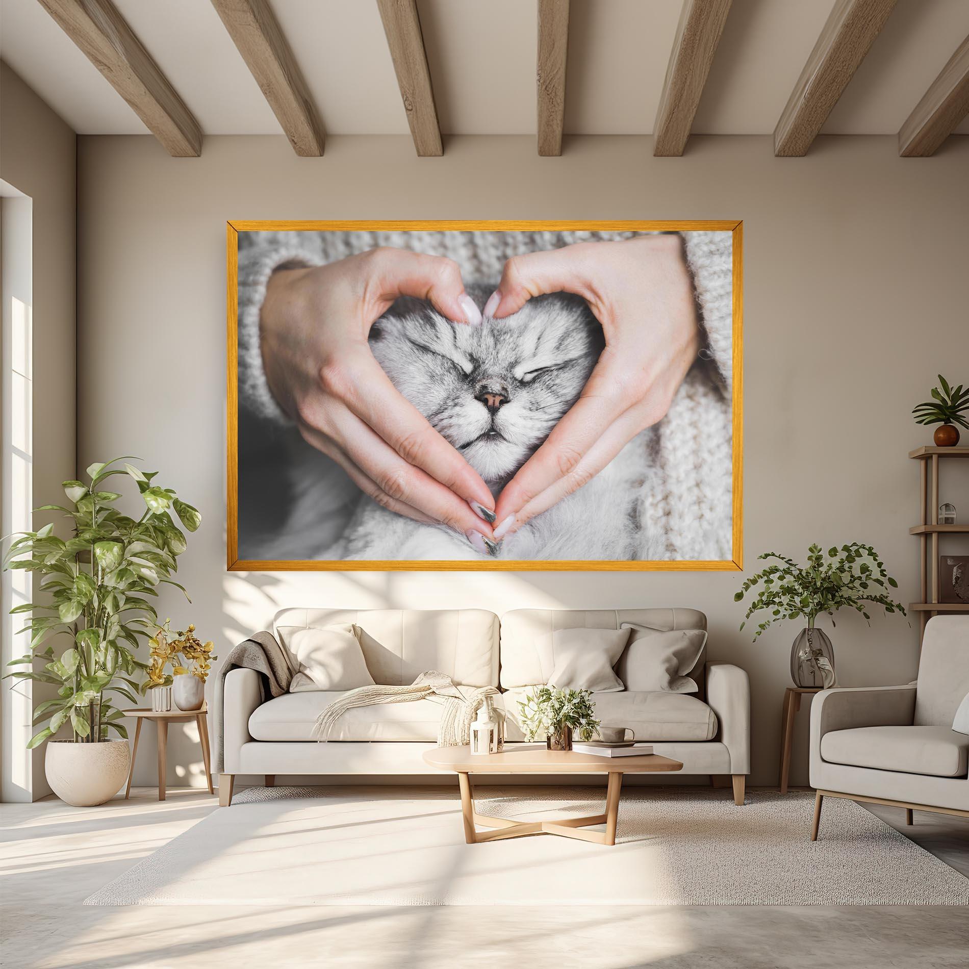 Vászonkép Lovely Cat mockup 6