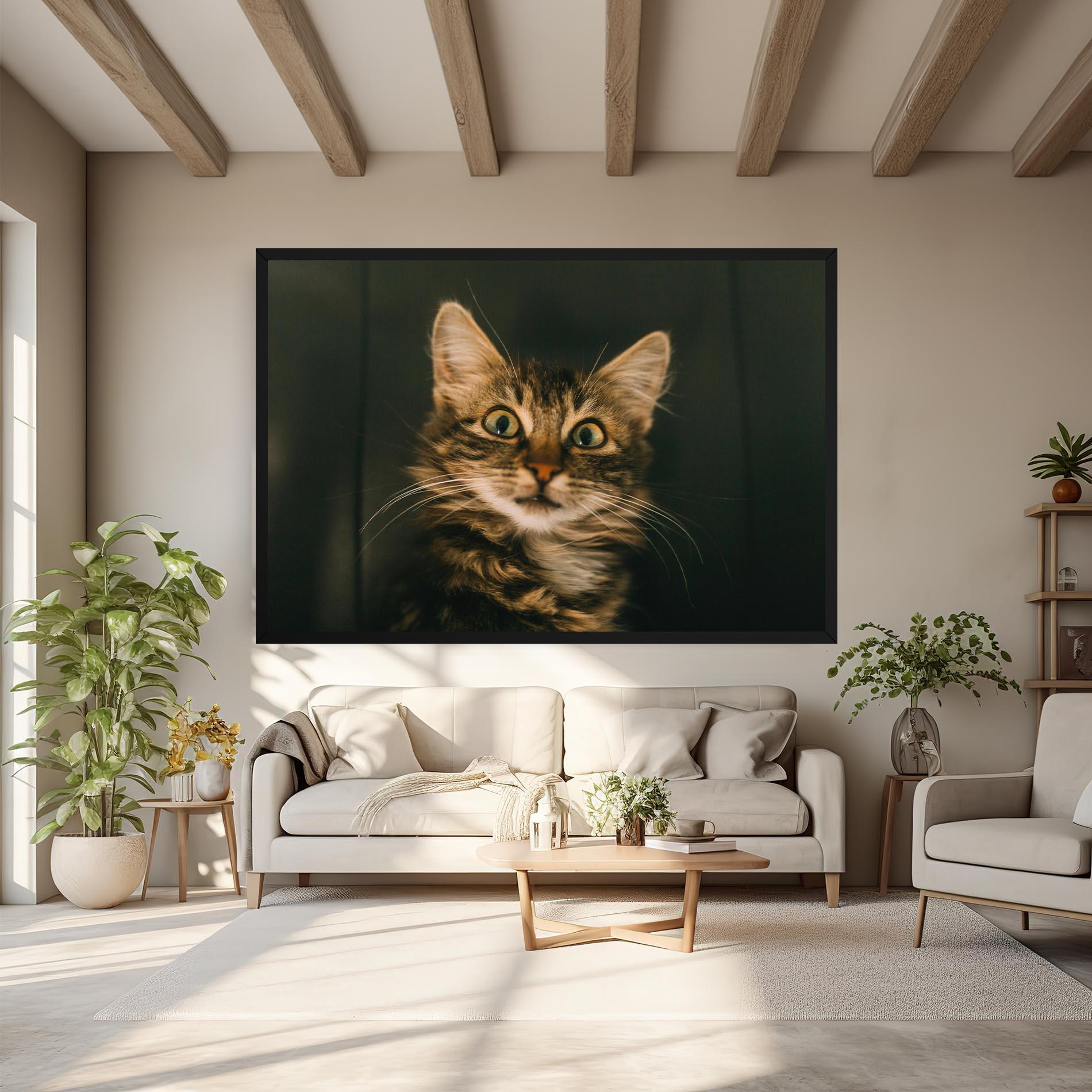 Vászonkép Amazed Cat mockup 6