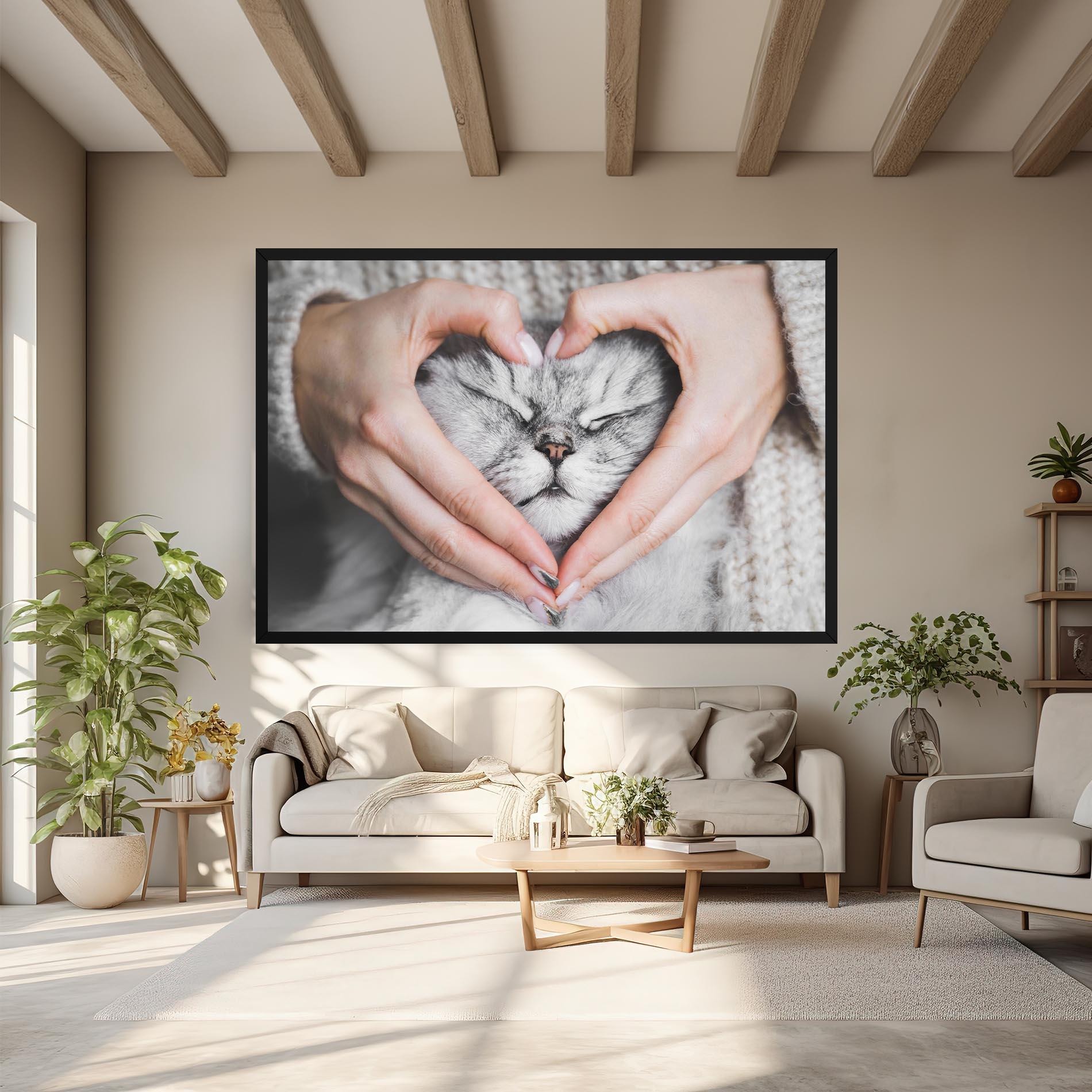 Vászonkép Lovely Cat mockup 6