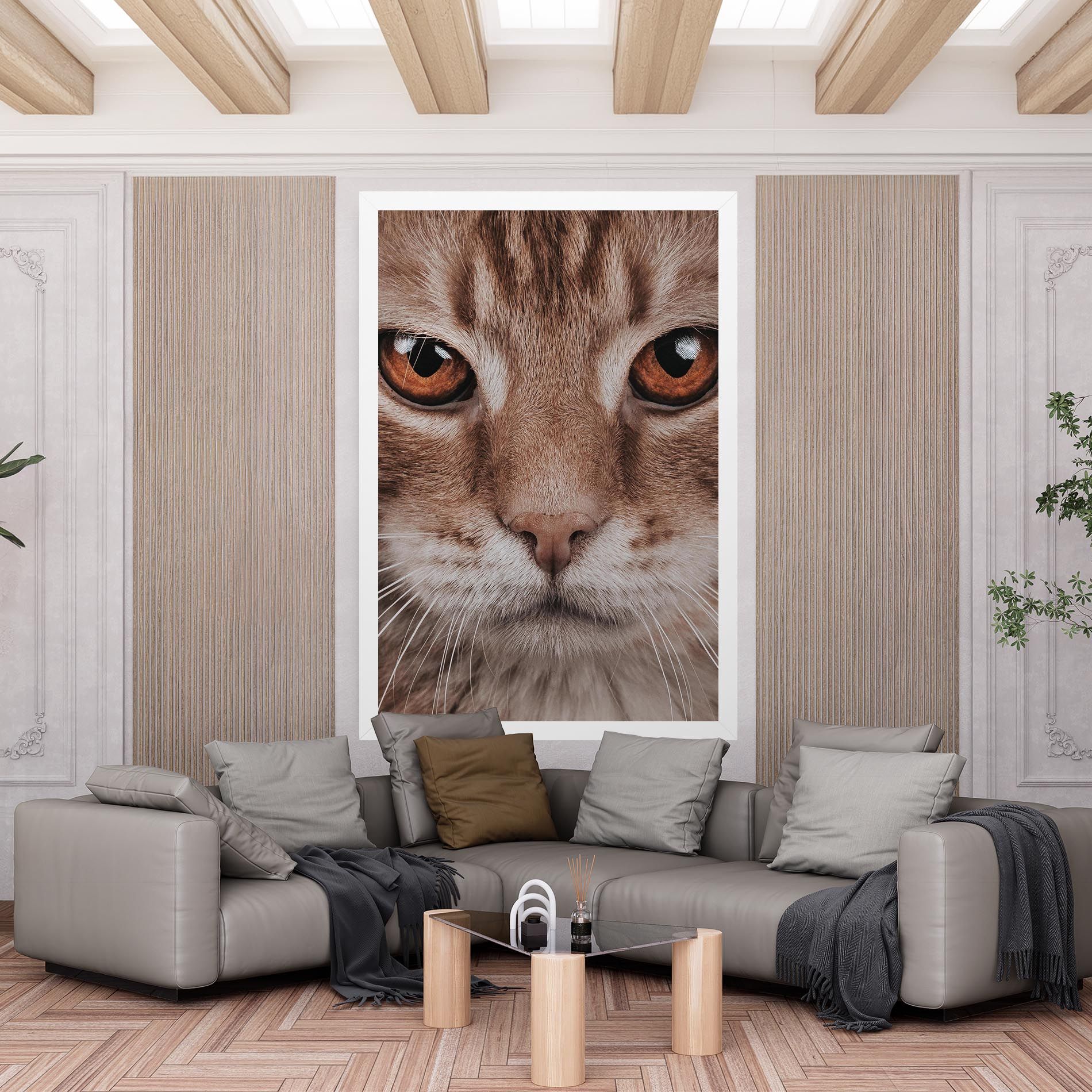 Fire Eyes Cat mockup 6