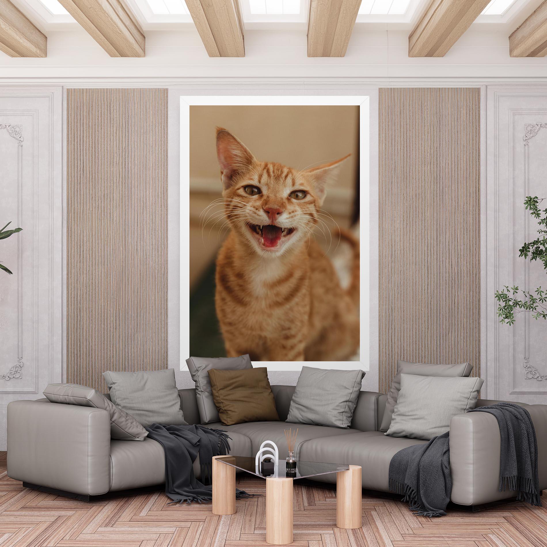 Vászonkép Orange Cat Smiling mockup 6