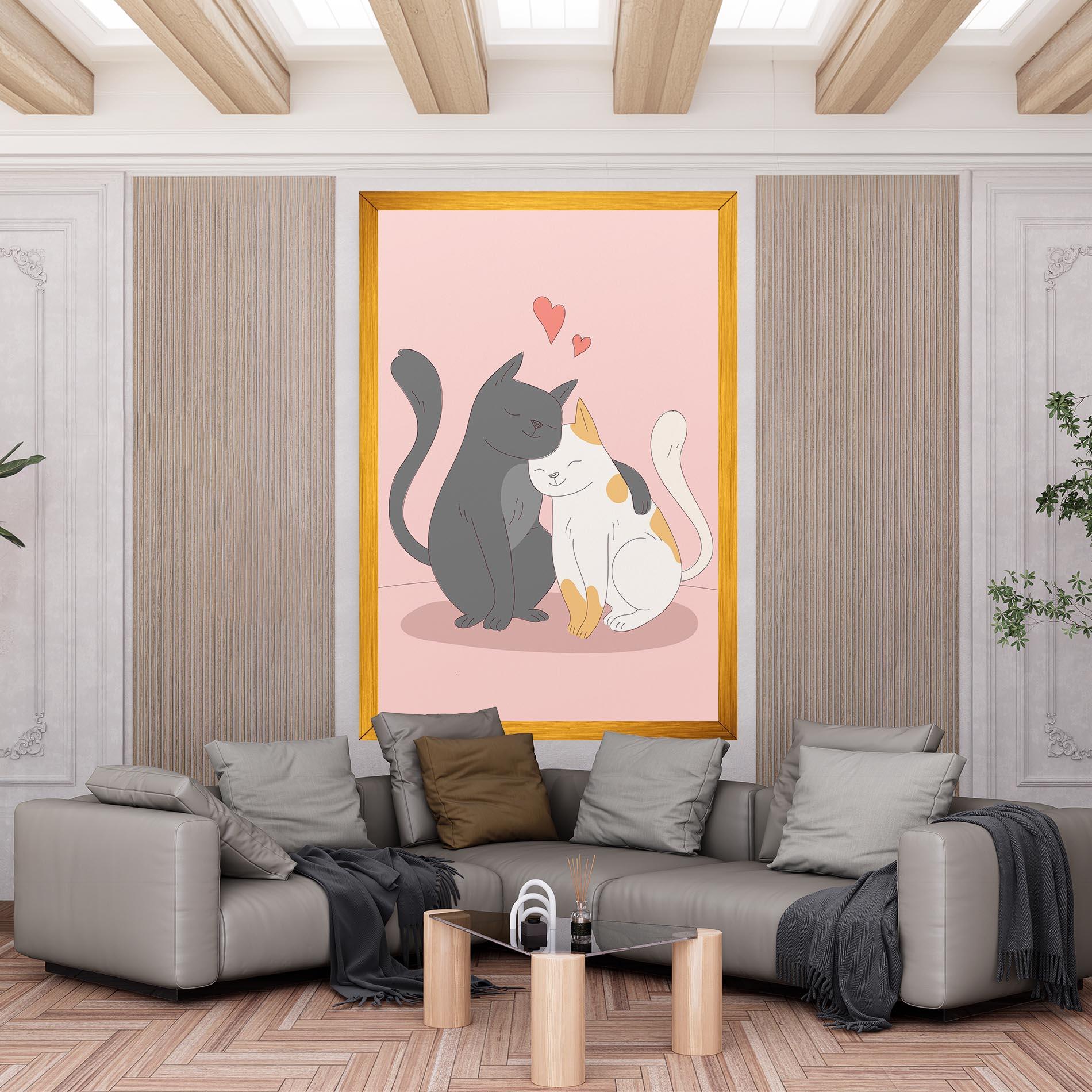 Vászonkép Lover Cats mockup 6