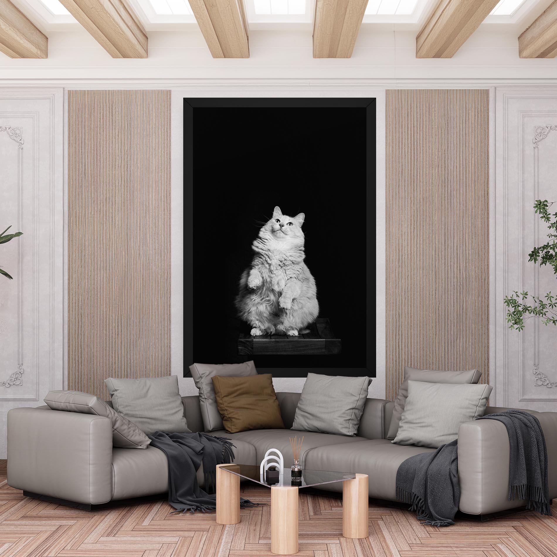 Vászonkép Big Fluffy Cat mockup 6