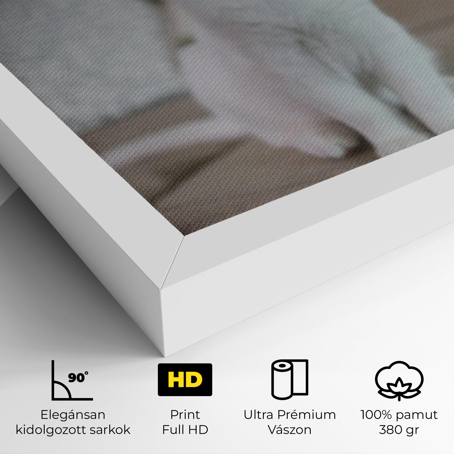 Vászonkép Beautiful White Cat mockup 4