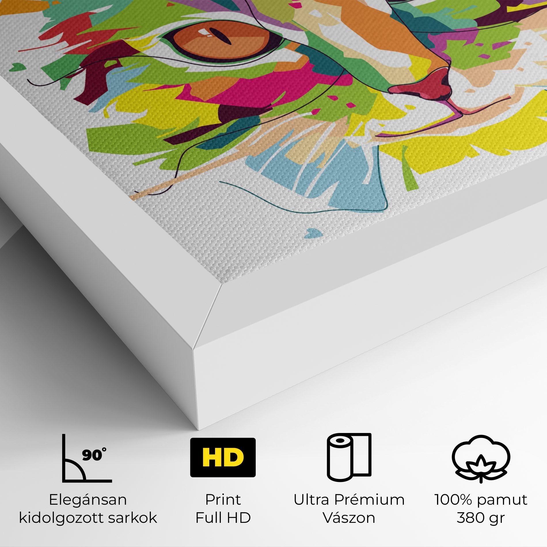 Vászonkép Cat Art Close Up mockup 4