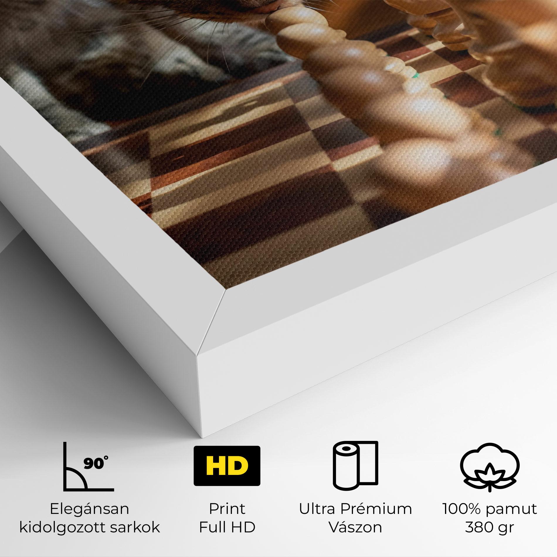 Vászonkép Chess Cat mockup 4