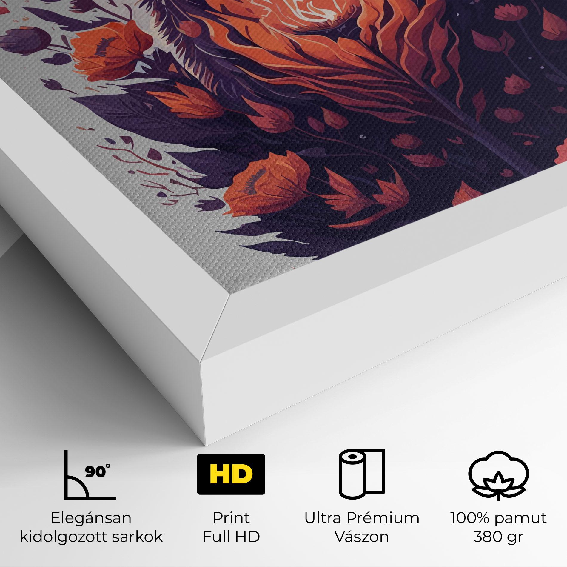 Vászonkép Fire Cat mockup 4