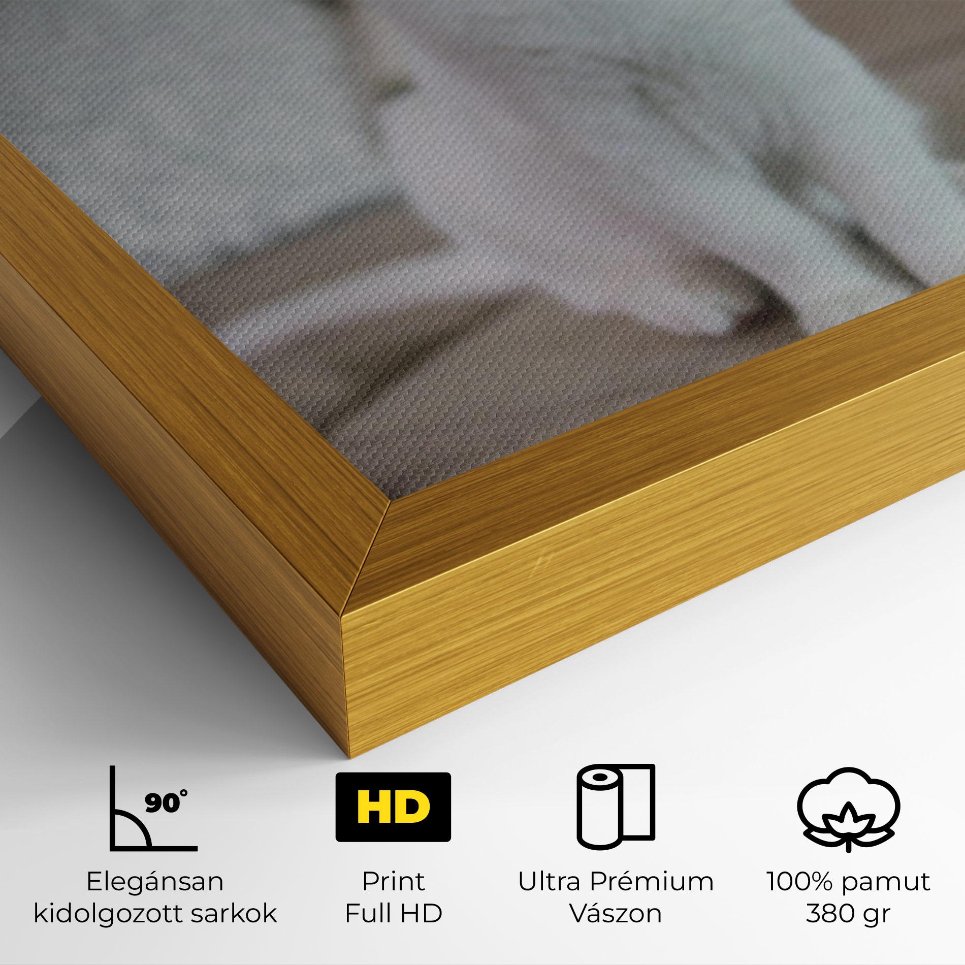 Vászonkép Beautiful White Cat mockup 4