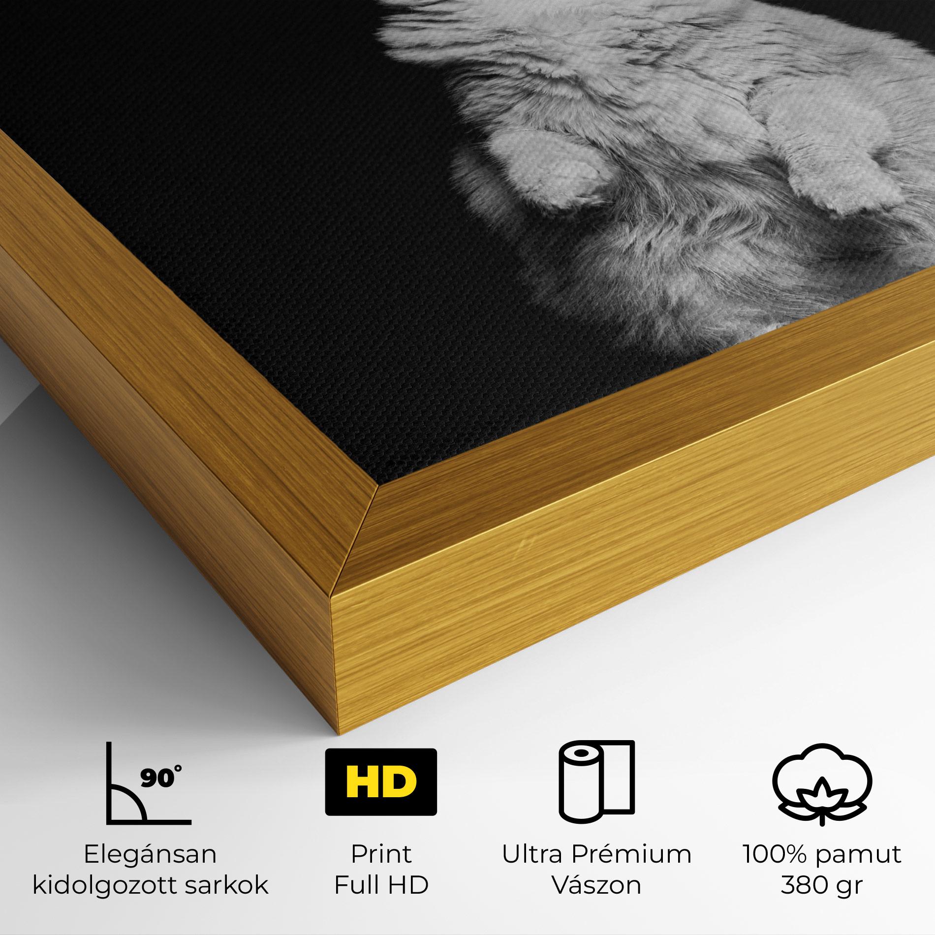 Vászonkép Big Fluffy Cat mockup 4