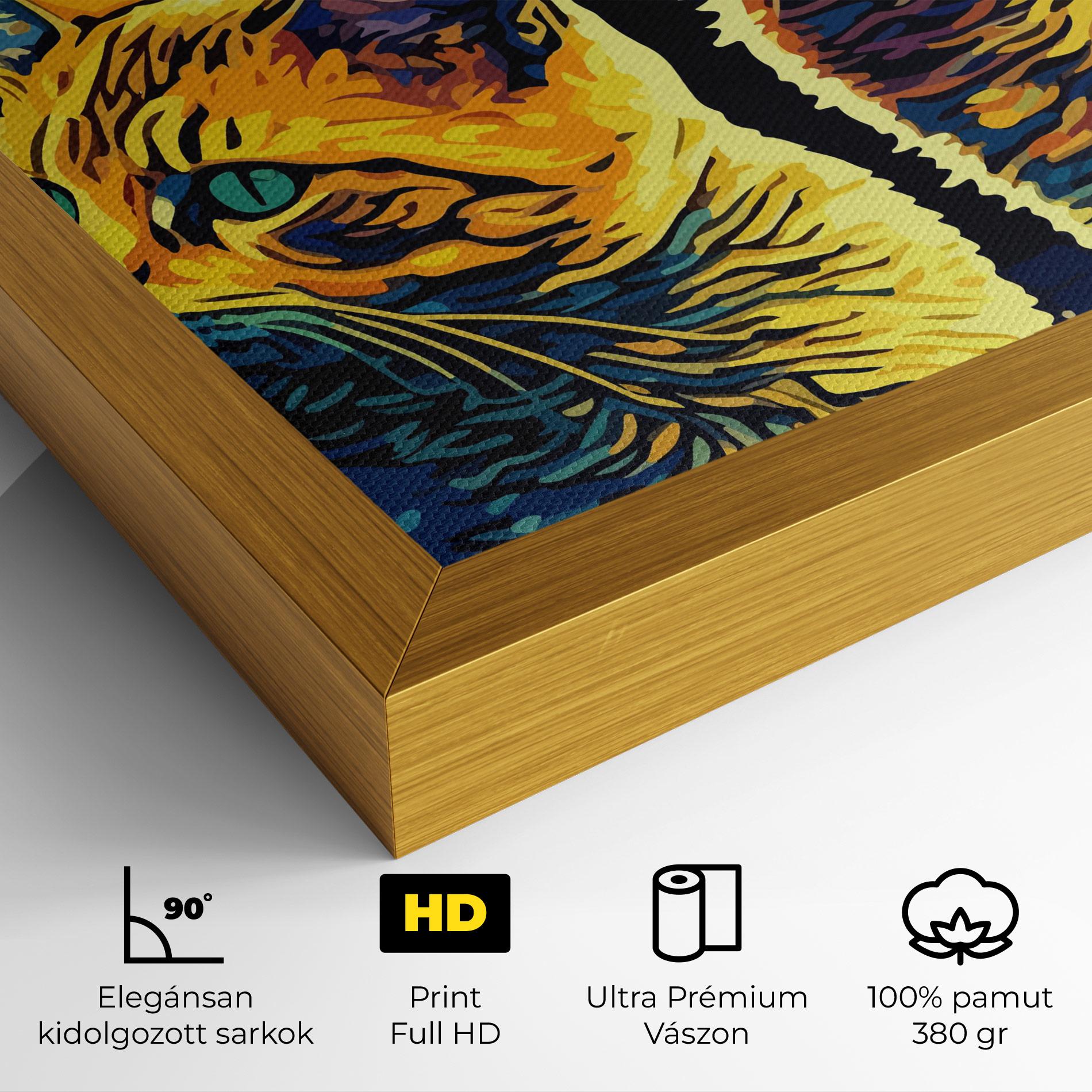 Vászonkép Cat Painting mockup 4