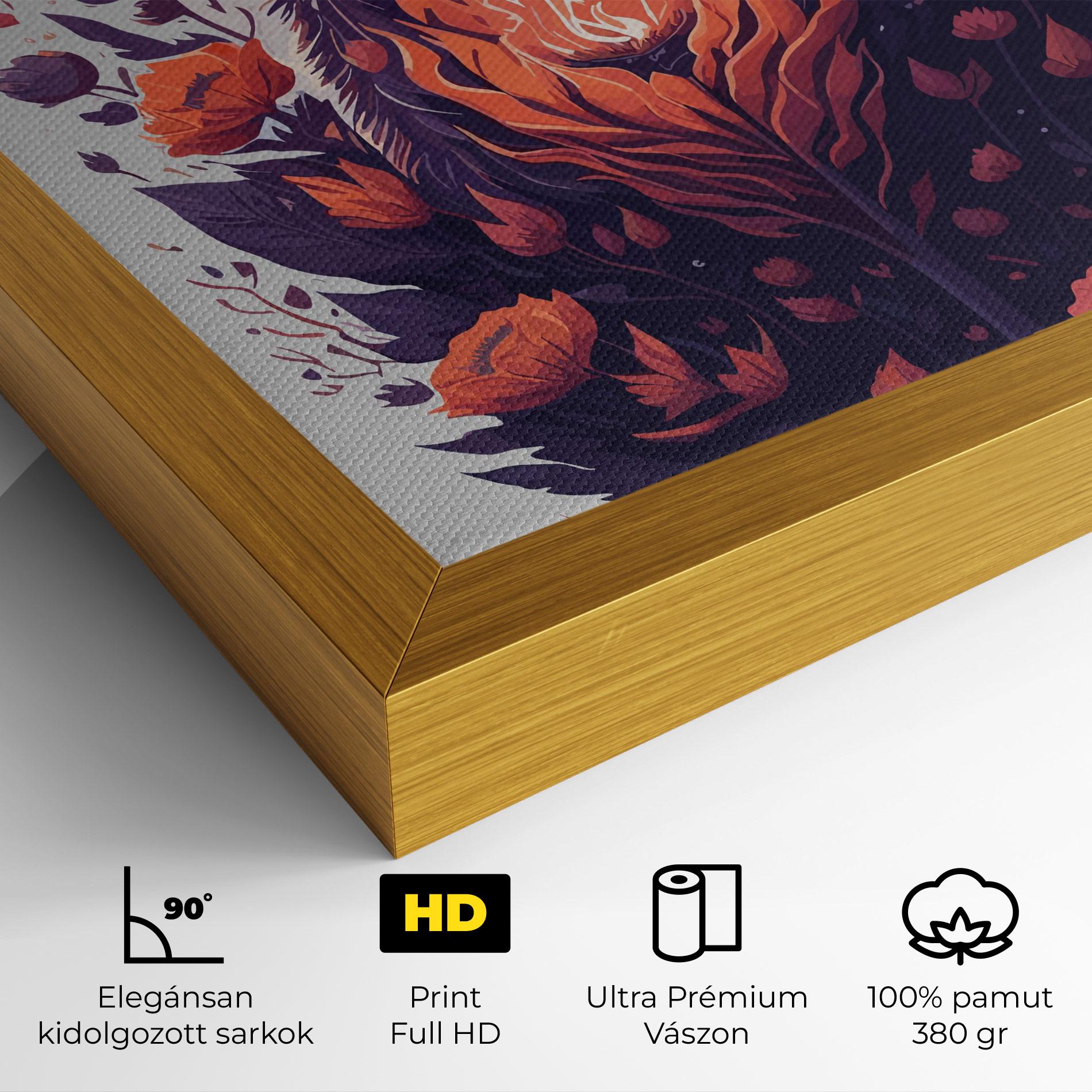 Vászonkép Fire Cat mockup 4