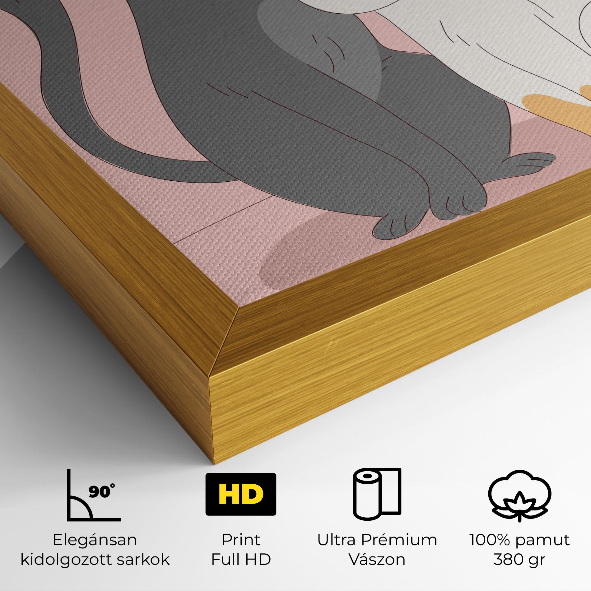 Vászonkép Lover Cats mockup 4