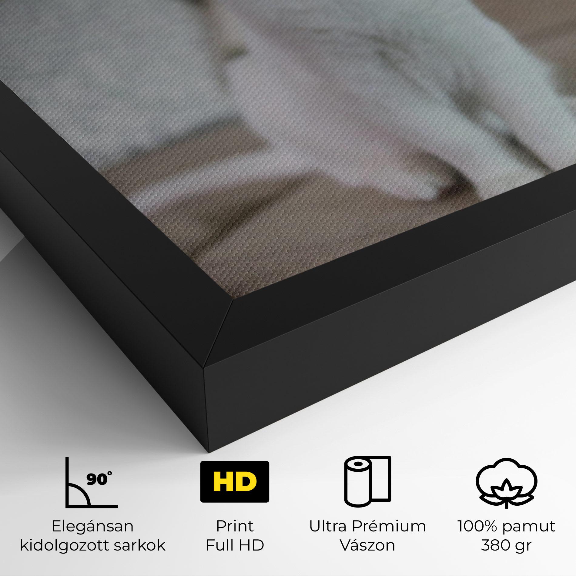 Vászonkép Beautiful White Cat mockup 4