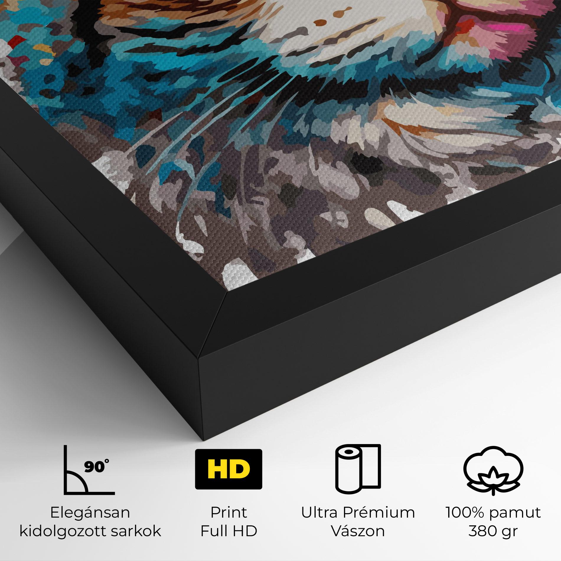 Vászonkép Blue Eyes Cat mockup 4