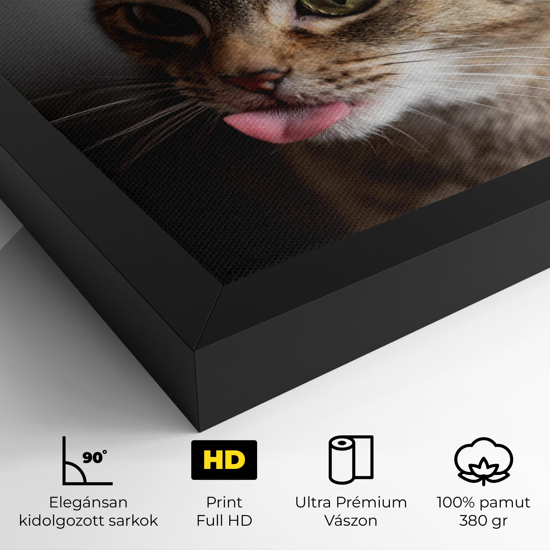 Brown Green Eyes Cat mockup 4