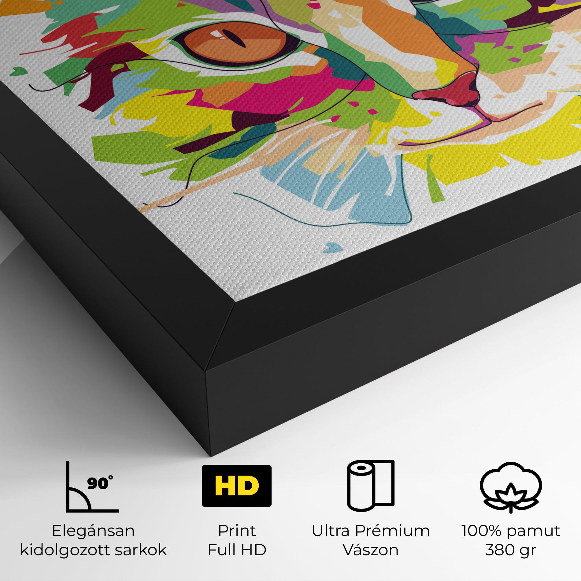 Vászonkép Cat Art Close Up mockup 4